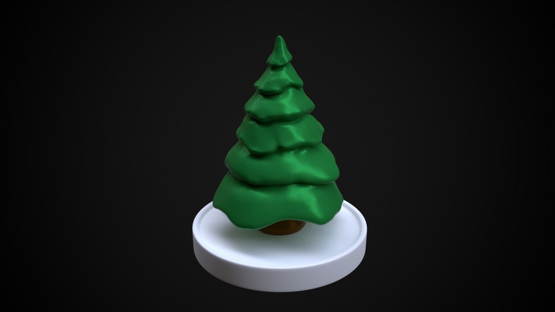 Christmas tree at the stand 3D print model_7