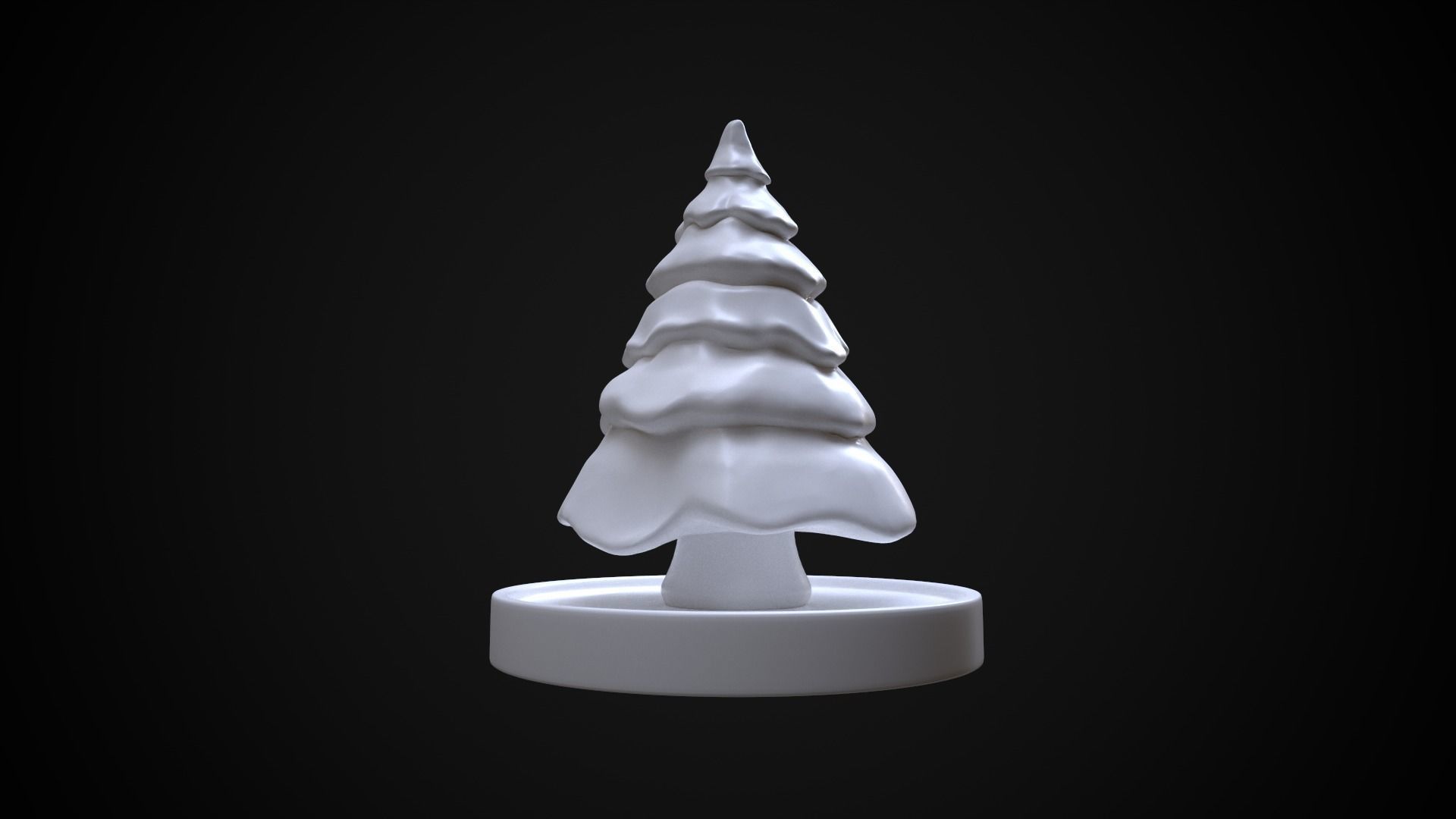Christmas tree at the stand 3D print model_10