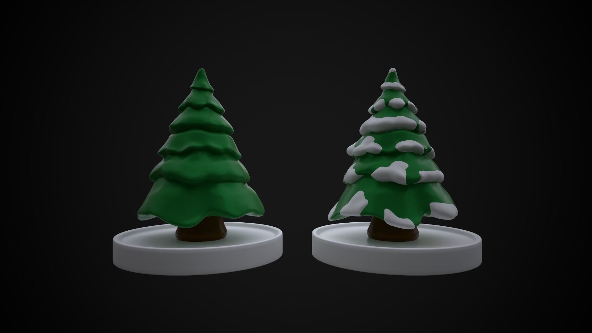Christmas tree at the stand 3D print model_16