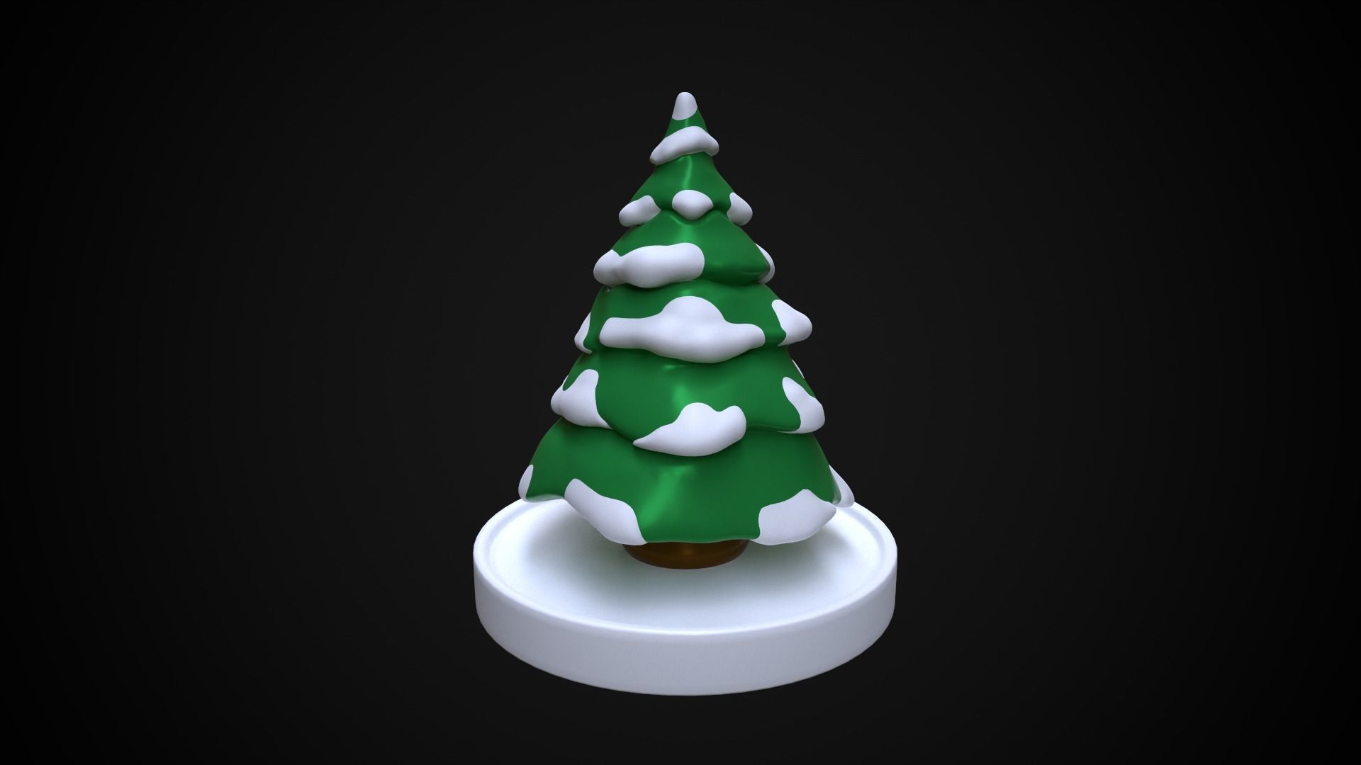 Christmas tree at the stand 3D print model_11