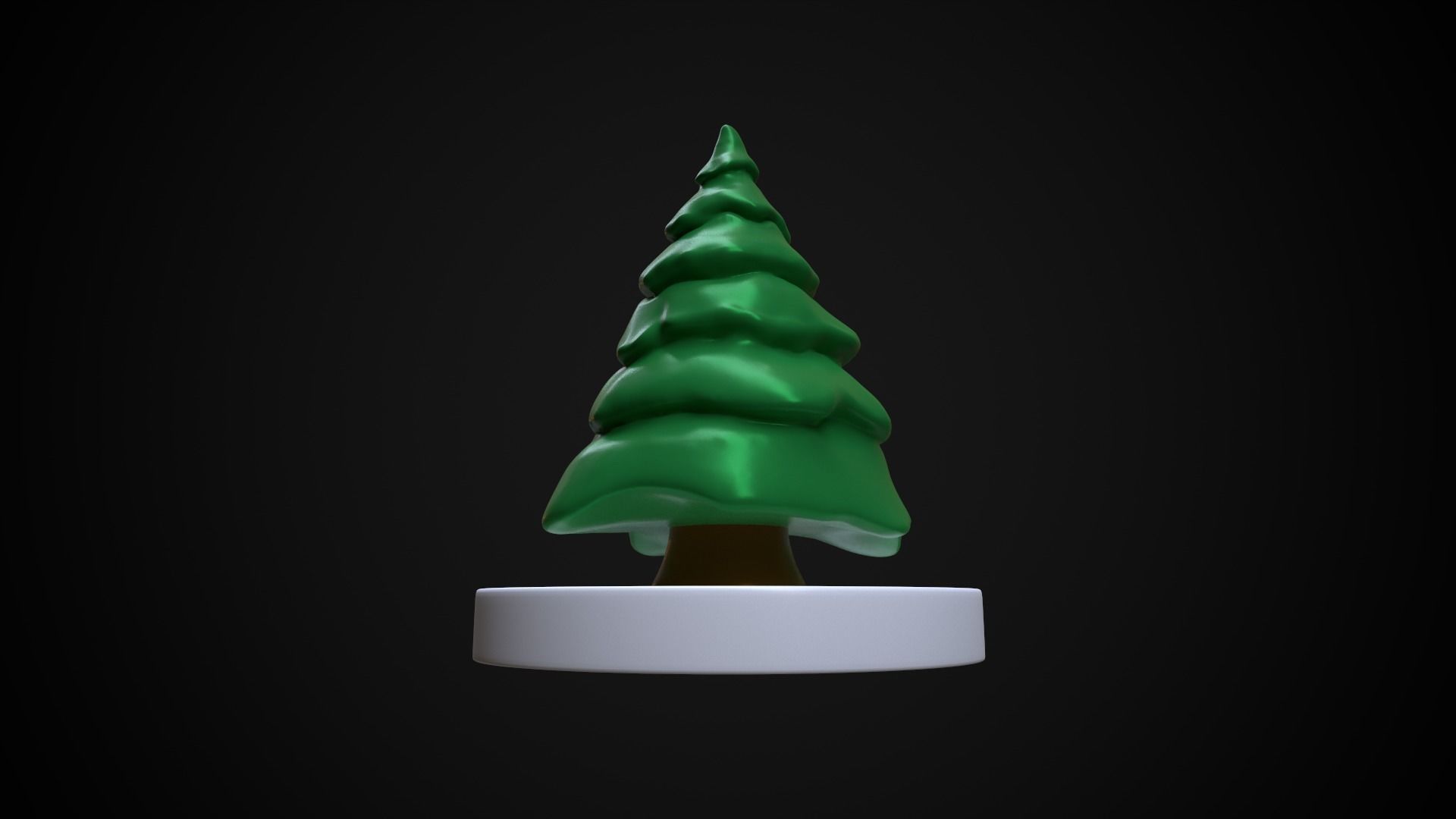 Christmas tree at the stand 3D print model_5