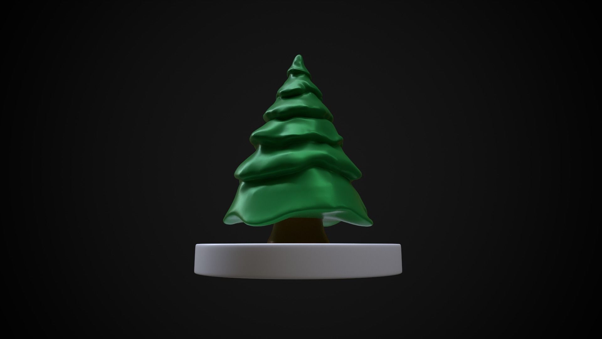 Christmas tree at the stand 3D print model_6