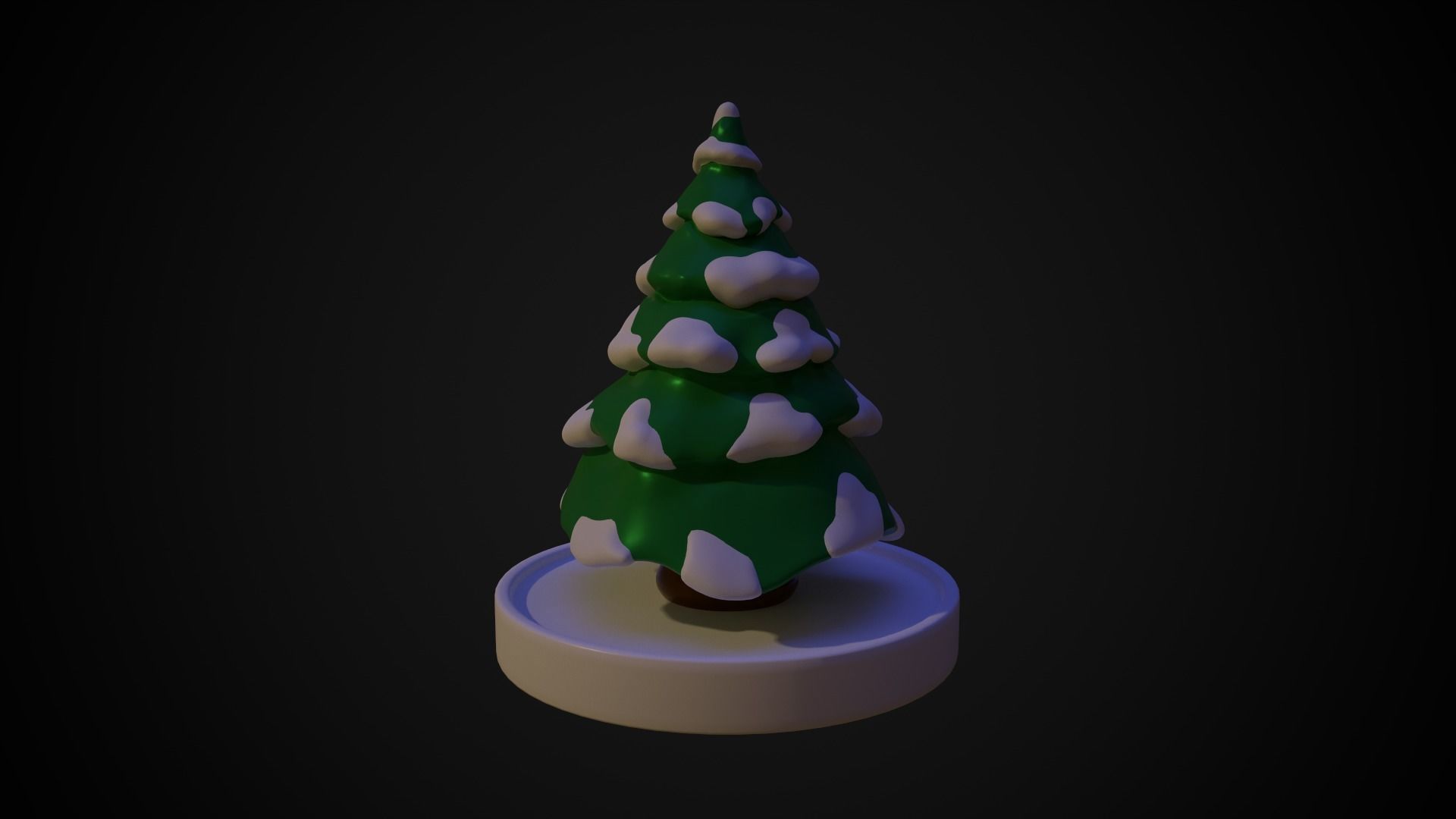 Christmas tree at the stand 3D print model_13