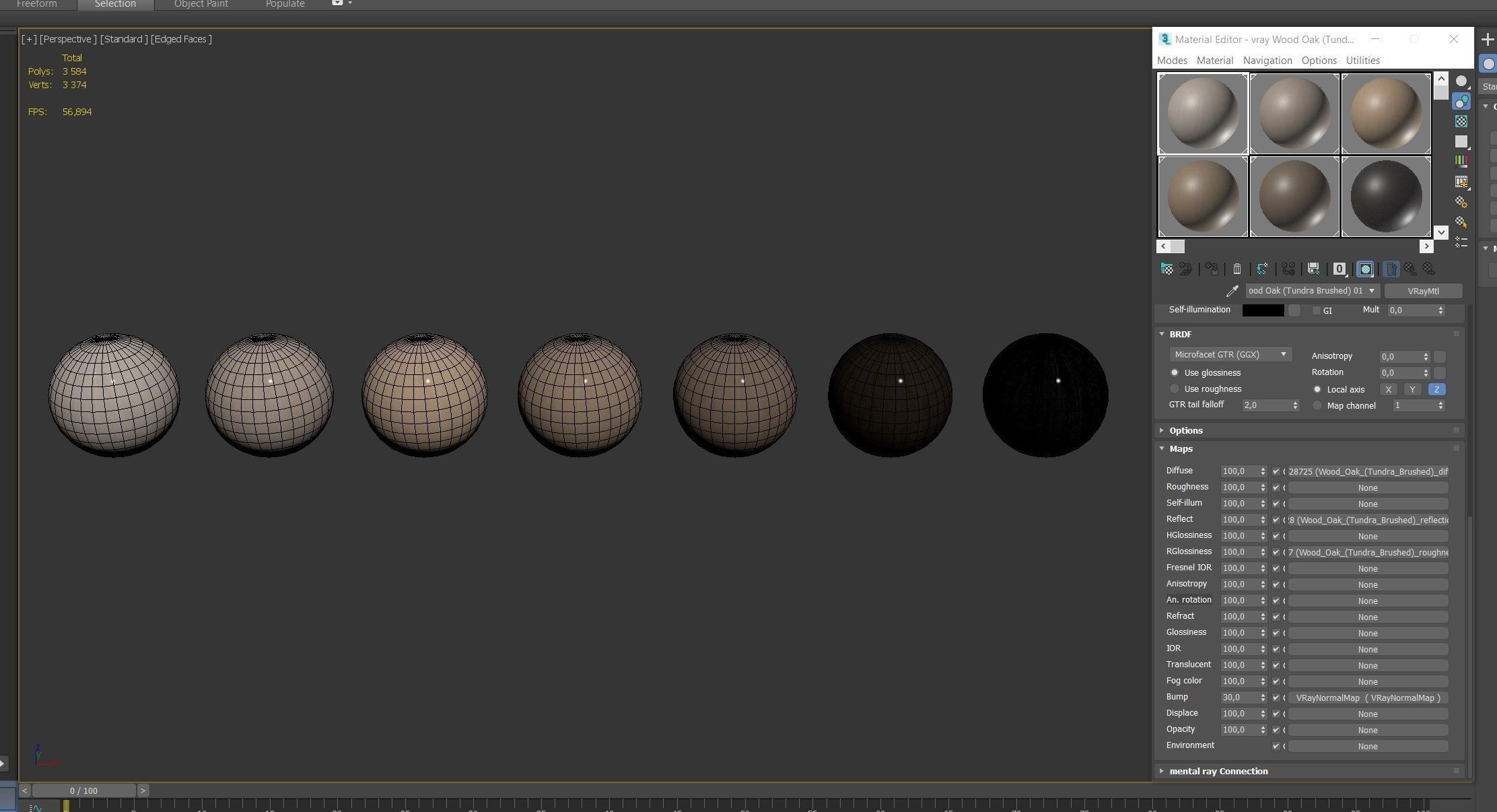 Wood materials Oak - 7 colors - set 01 Texture_10