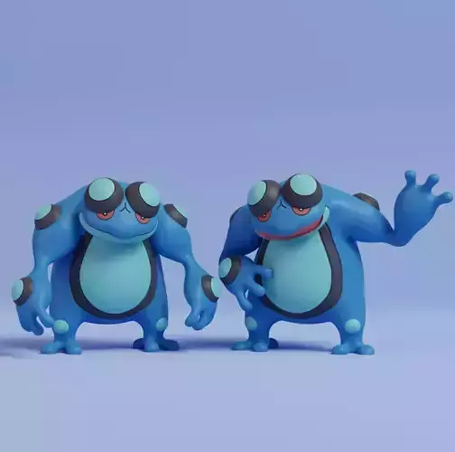 Pokemon - Seismitoad with 2 poses 3D print model