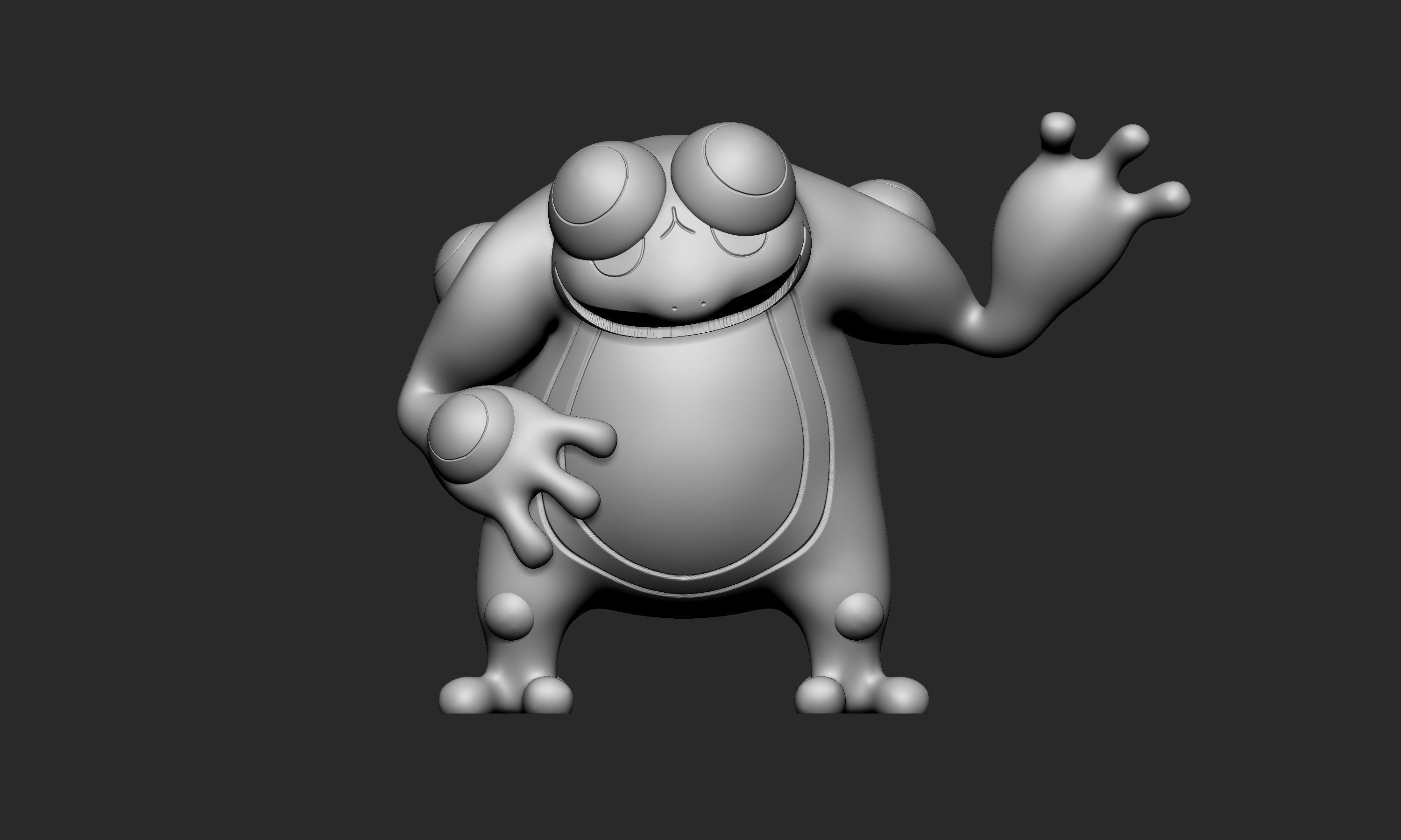 Pokemon - Seismitoad with 2 poses 3D print model_7