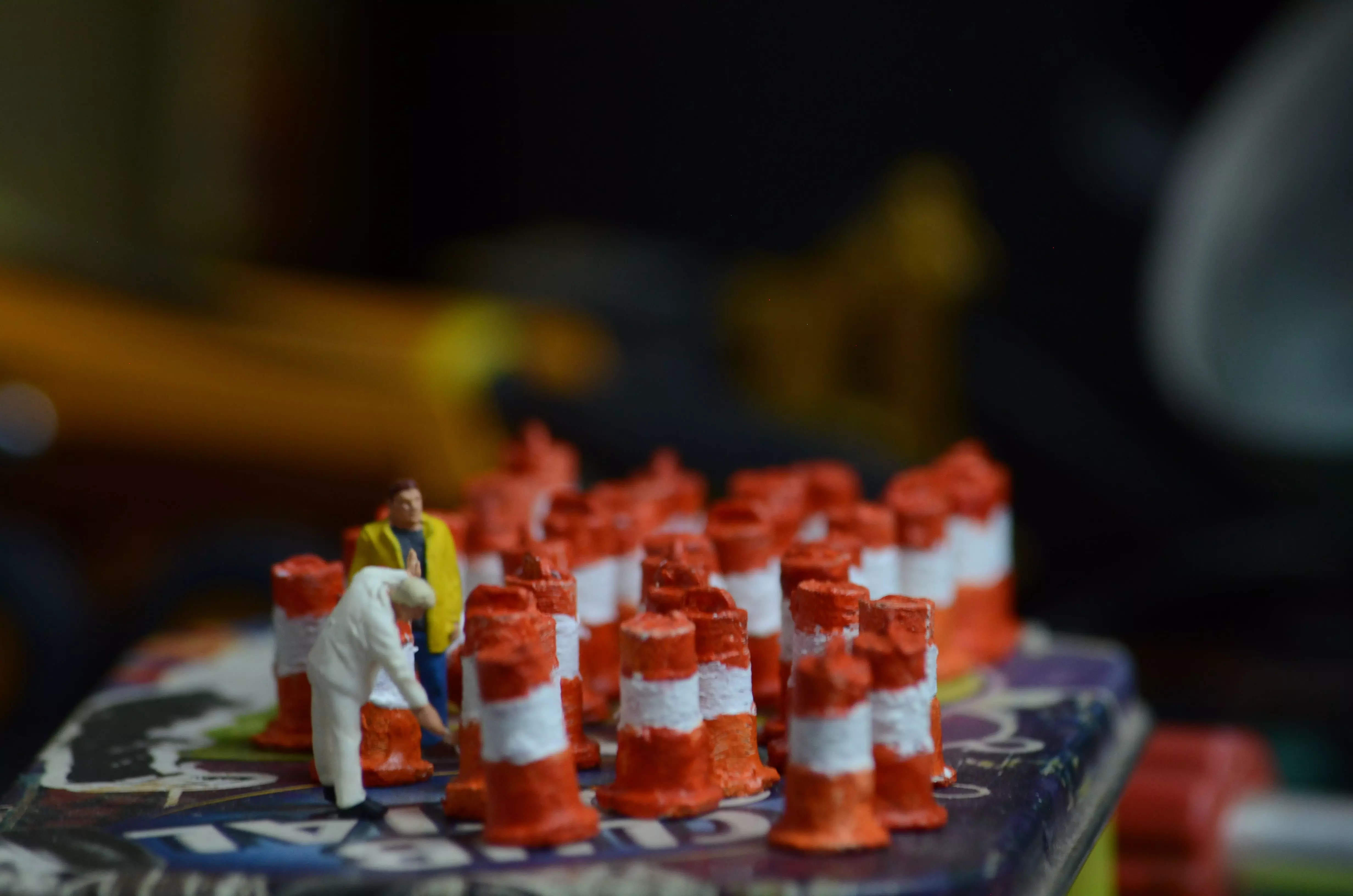 Traffic Barrel Road Construction Scale H0 1-87 Traffic Drum 3D print model