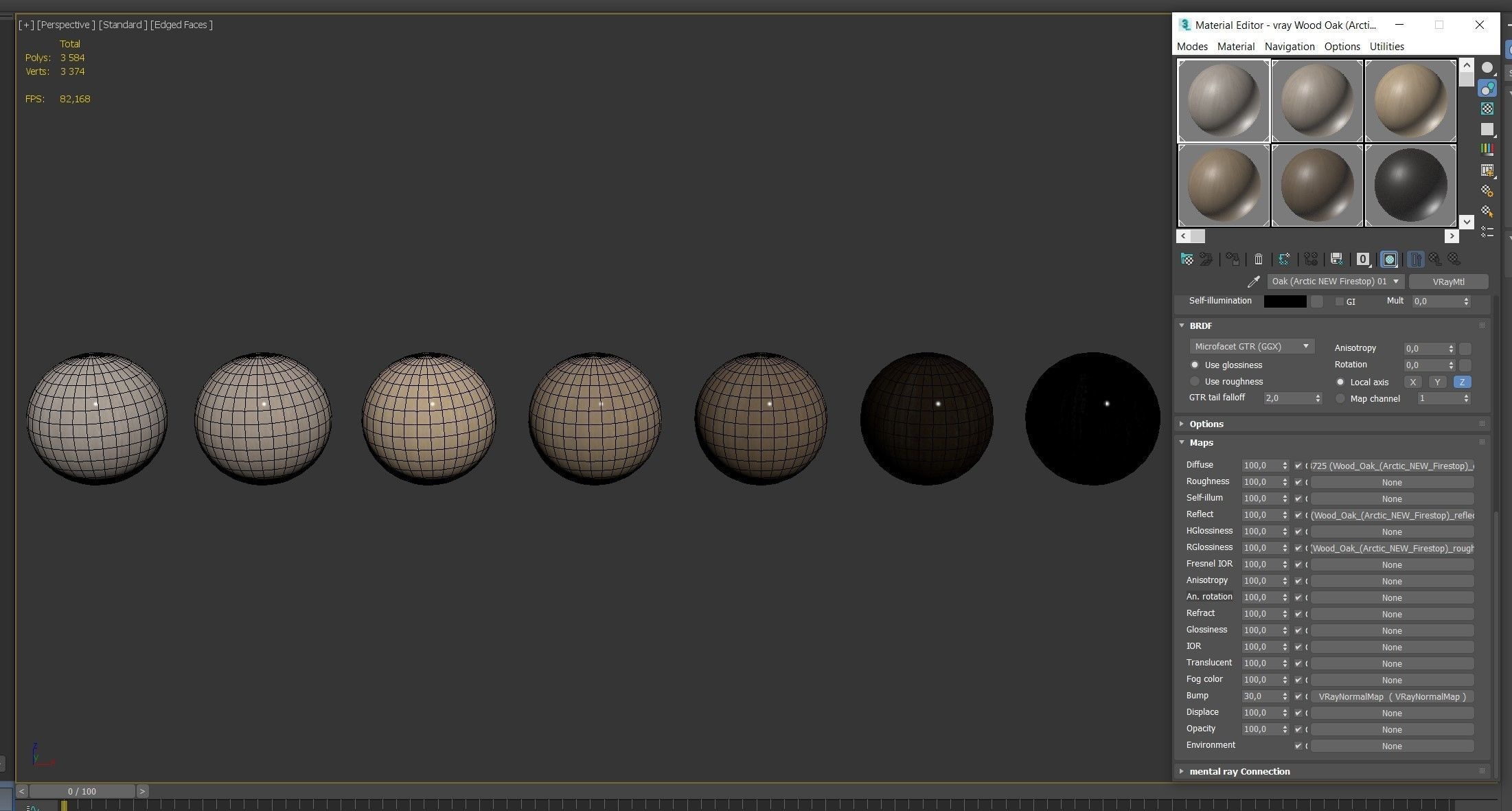 Wood materials Oak - 7 colors - set 03 Texture_11