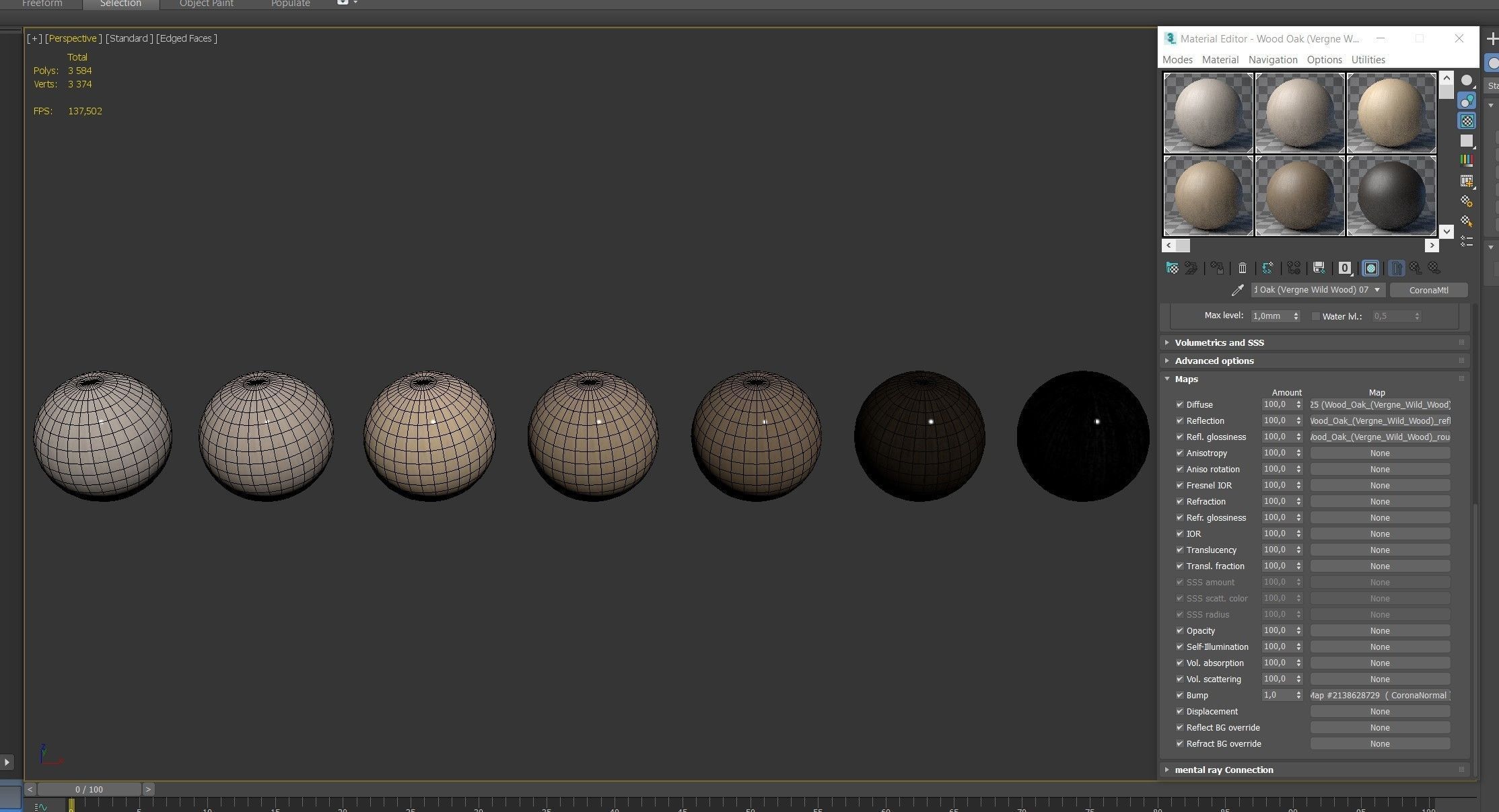 Wood materials Oak - 7 colors - set 04 Texture_10