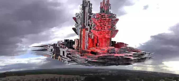 Dark Cyberpunk City Base 5