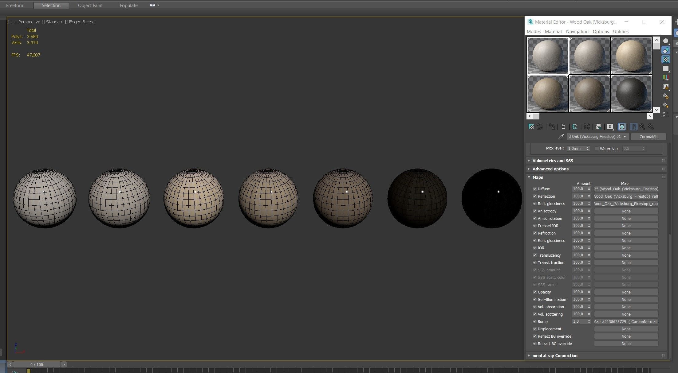 Wood materials Oak - 7 colors - set 05 Texture_10