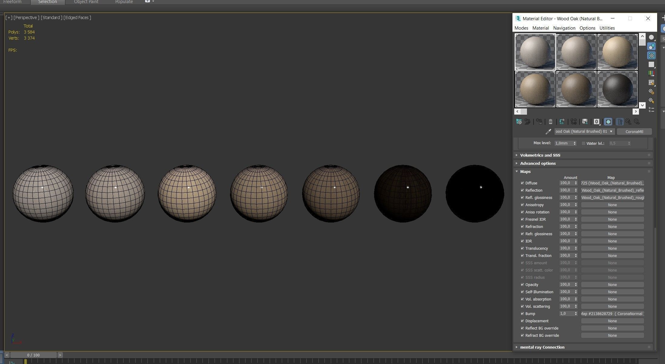 Wood materials Oak - 7 colors - set 07 Texture_9