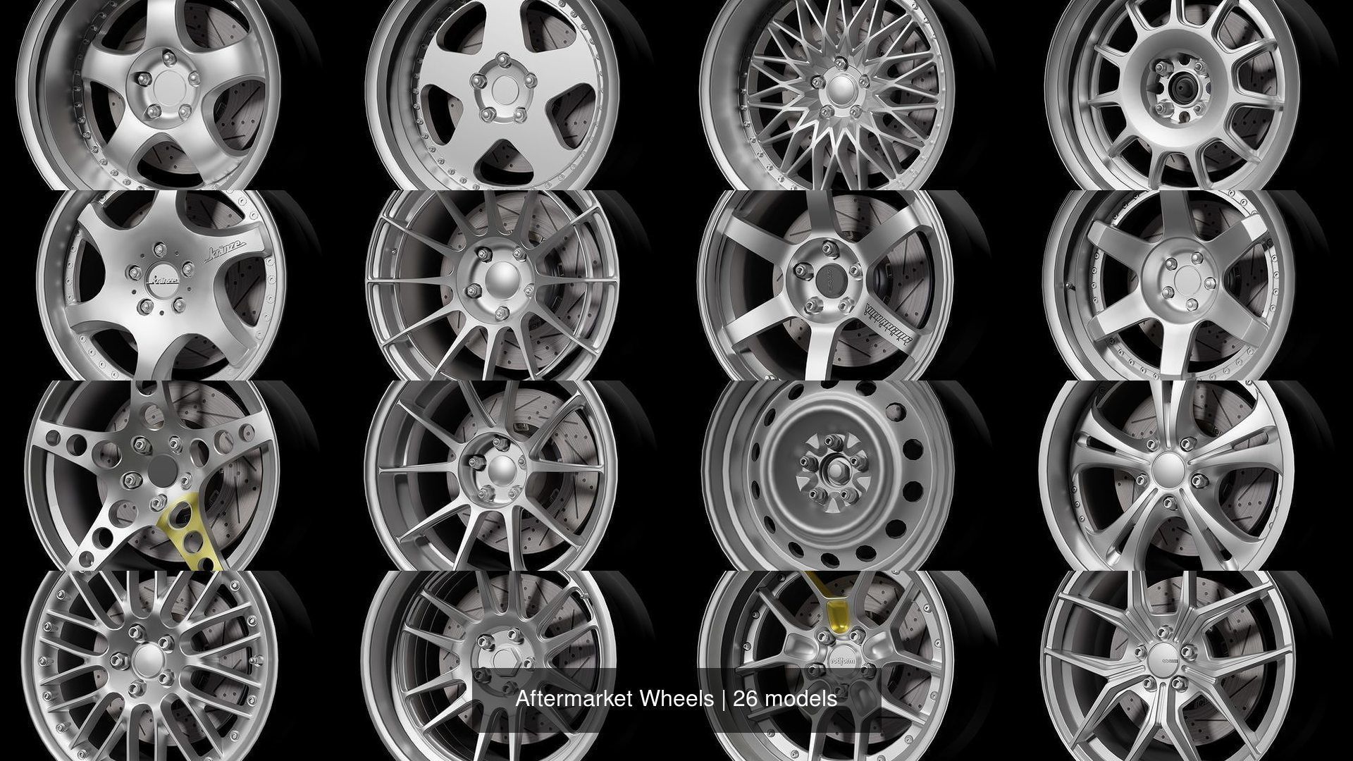 Aftermarket Wheels 3D Model Collection_1
