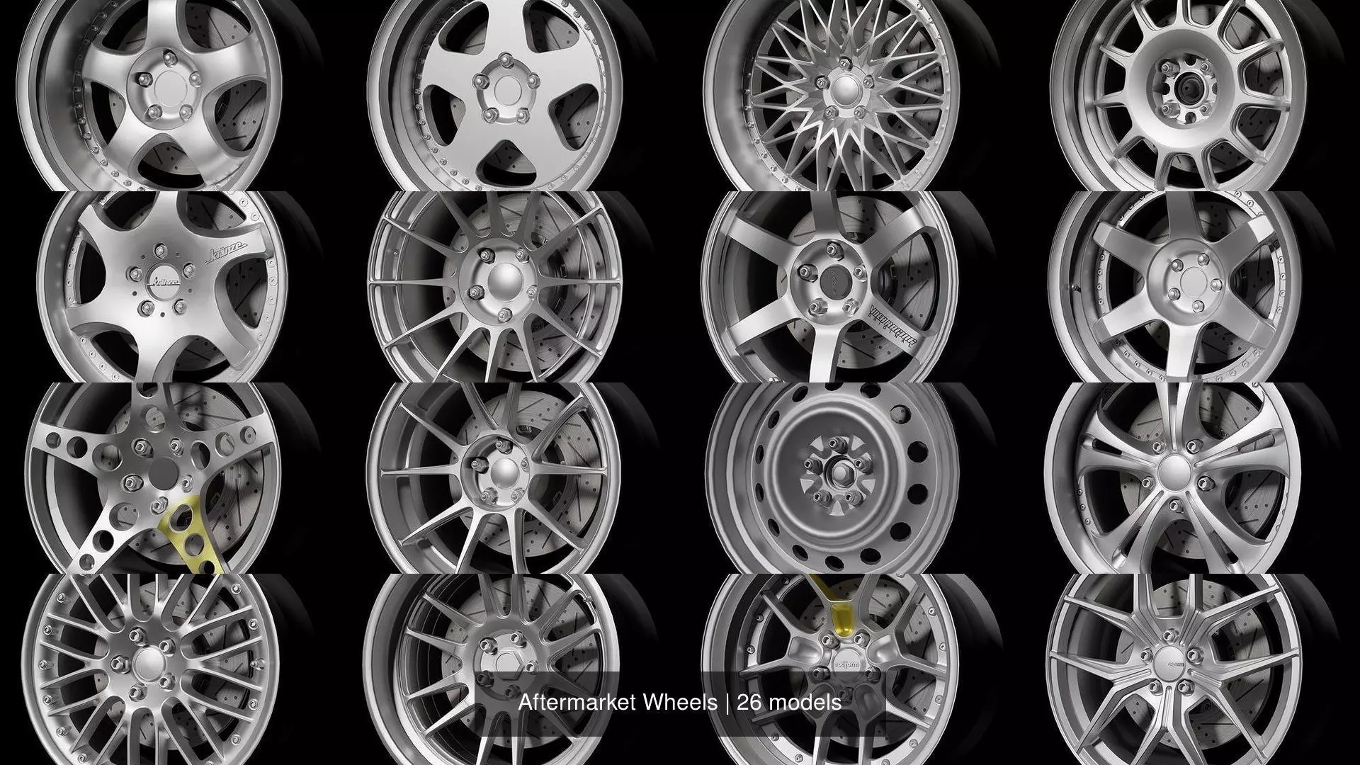 Aftermarket Wheels 3D Model Collection_0