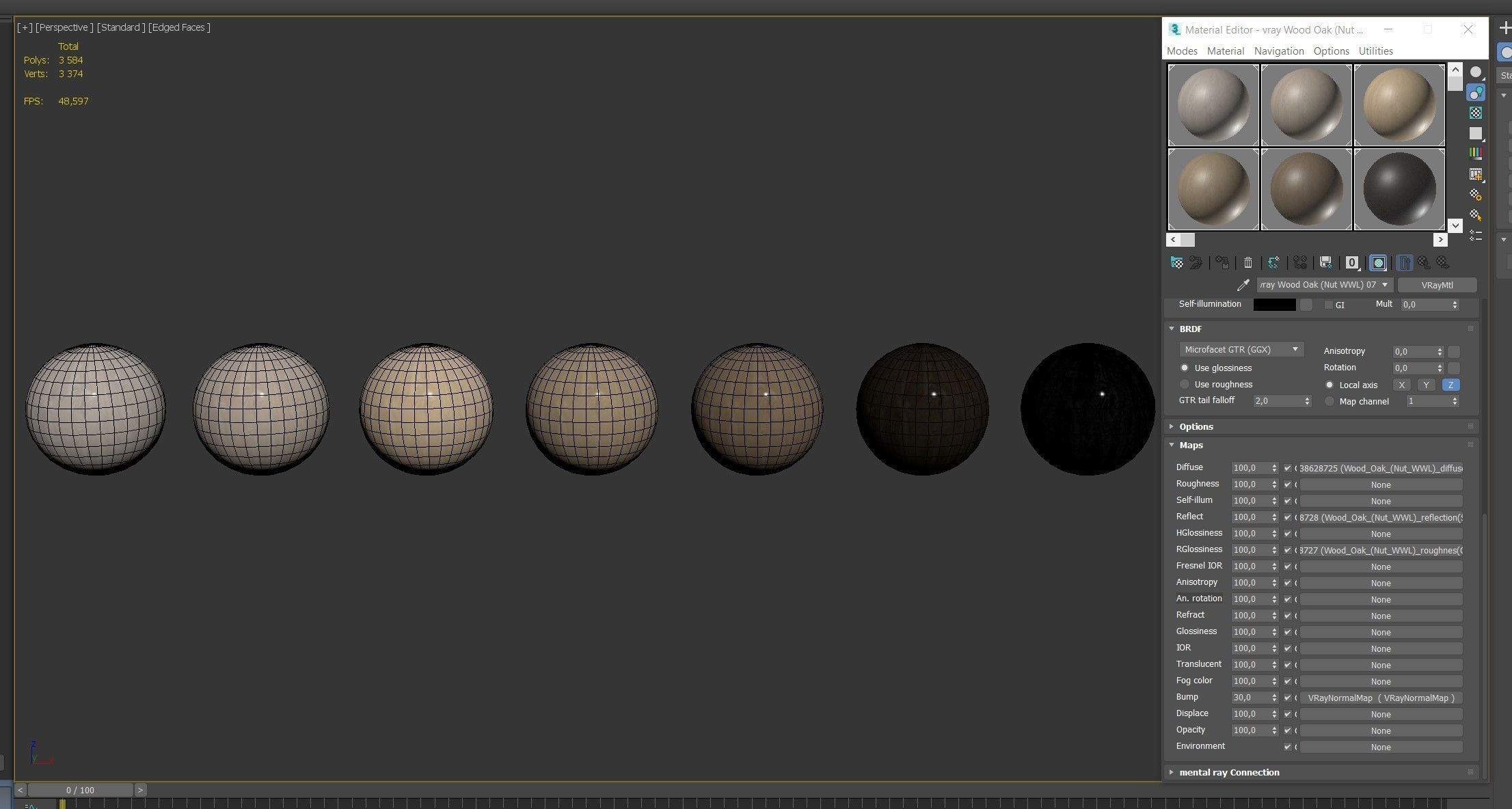 Wood materials Oak - 7 colors - set 09 Texture_10