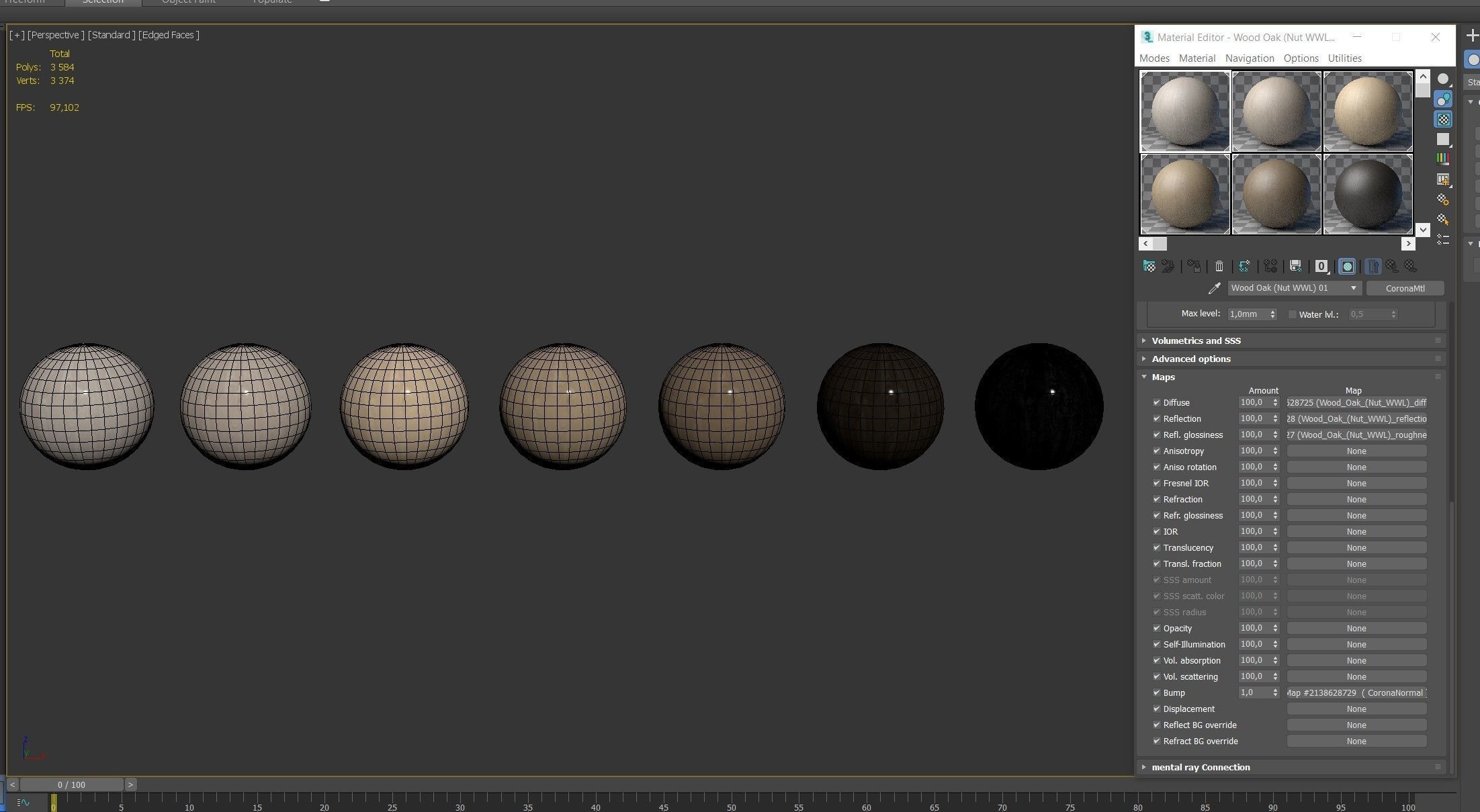 Wood materials Oak - 7 colors - set 09 Texture_11