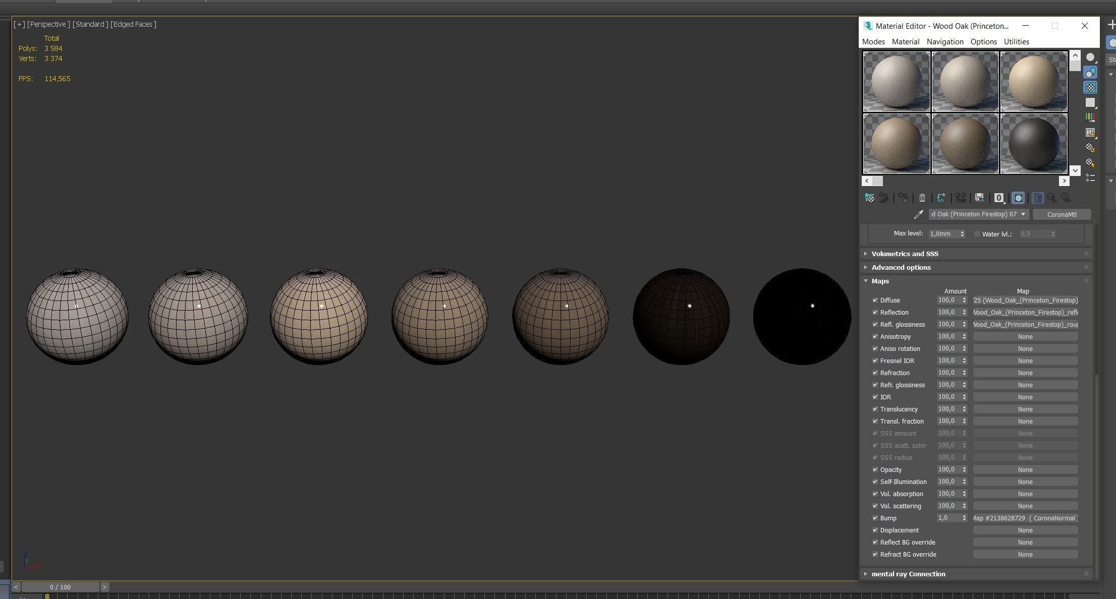 Wood materials Oak - 7 colors - set 10 Texture_11