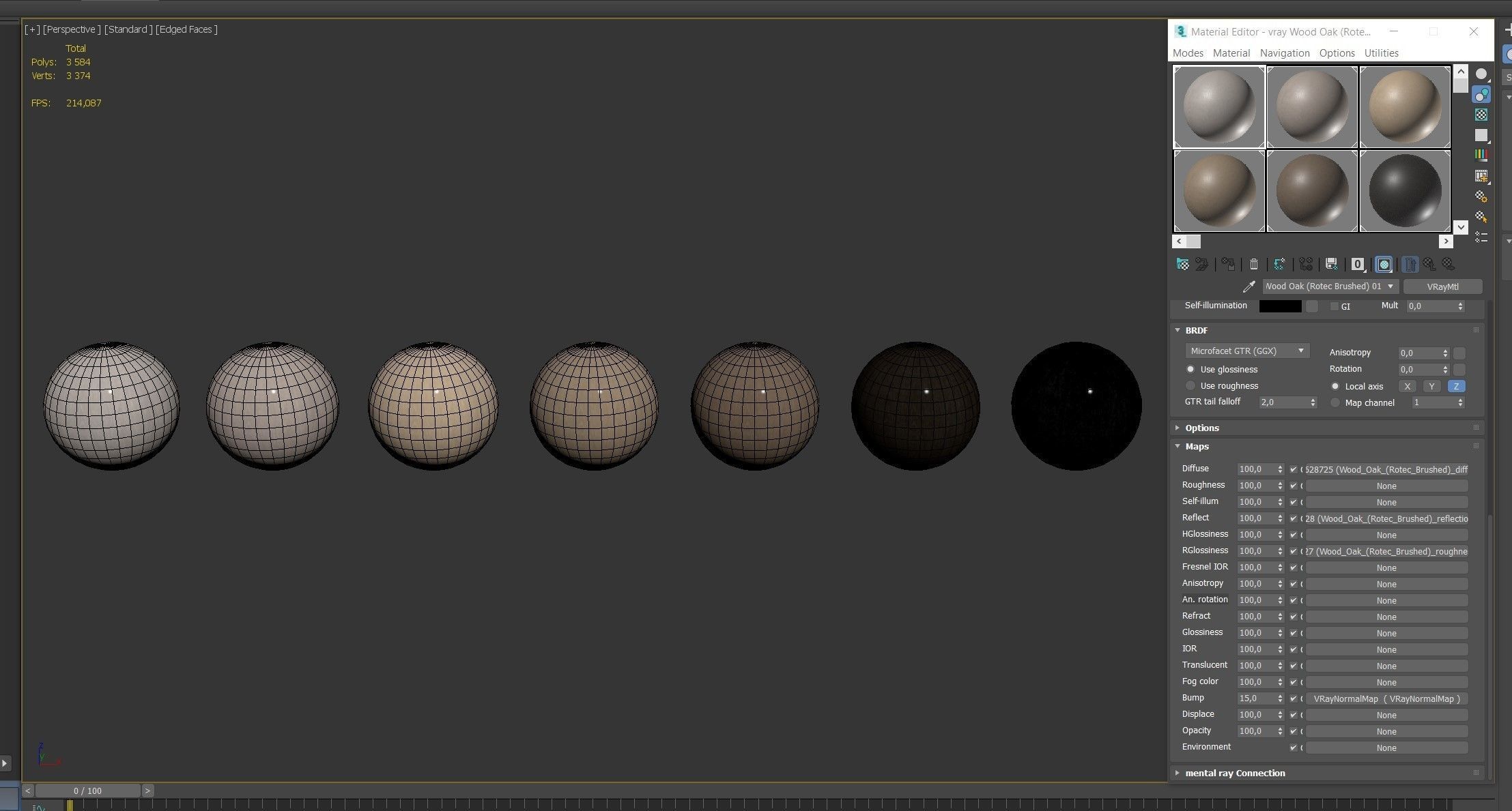 Wood materials Oak - 7 colors - set 11 Texture_10