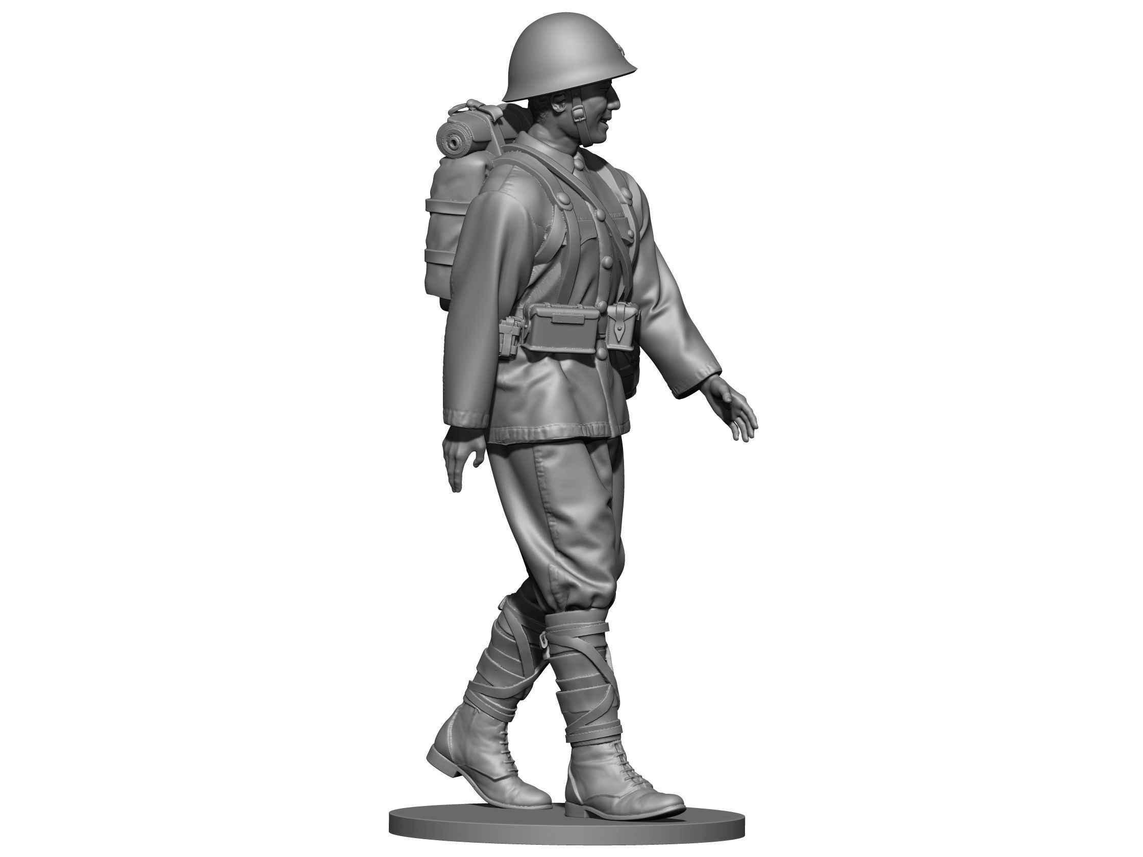 Japan soldier  ww2 3D print model_9