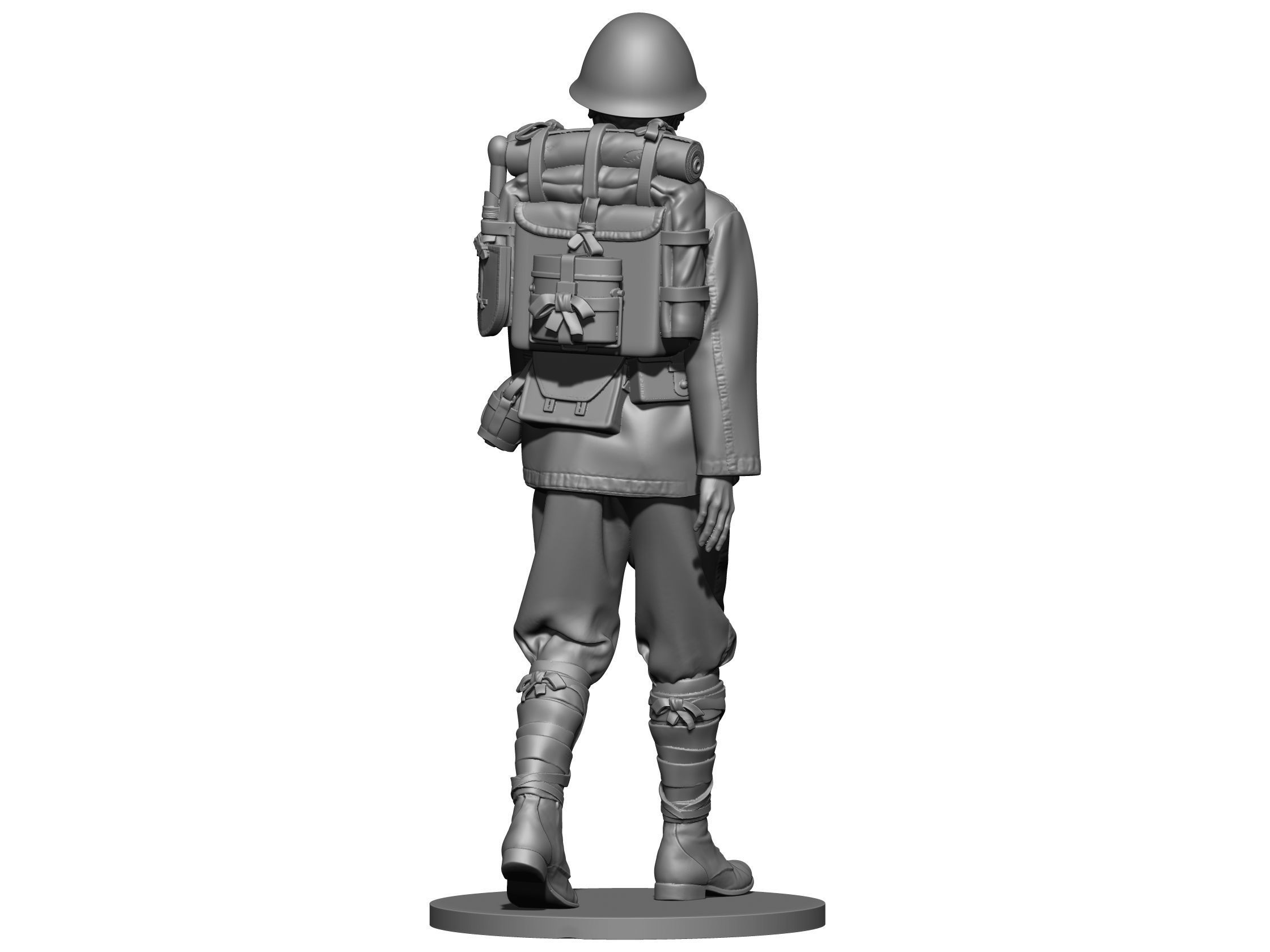 Japan soldier  ww2 3D print model_8