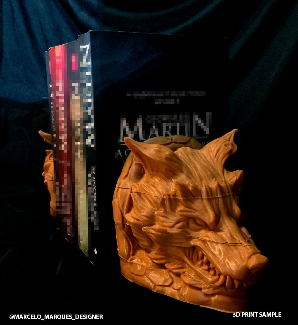 Wolf Head 3D print model_5