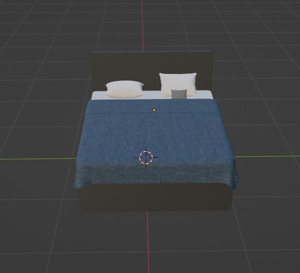 Modern Bed  3D model_4