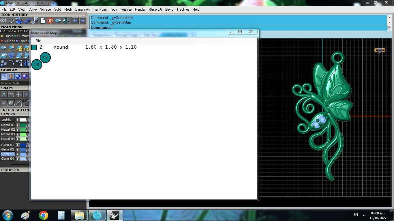 Butterfly Pendant 3D print model_4