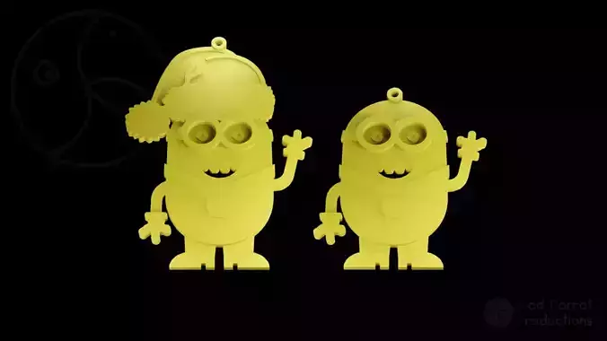 Minion Christmas Tree Decorations 3D print model Minion Christmas Tree Decorations 3D print model