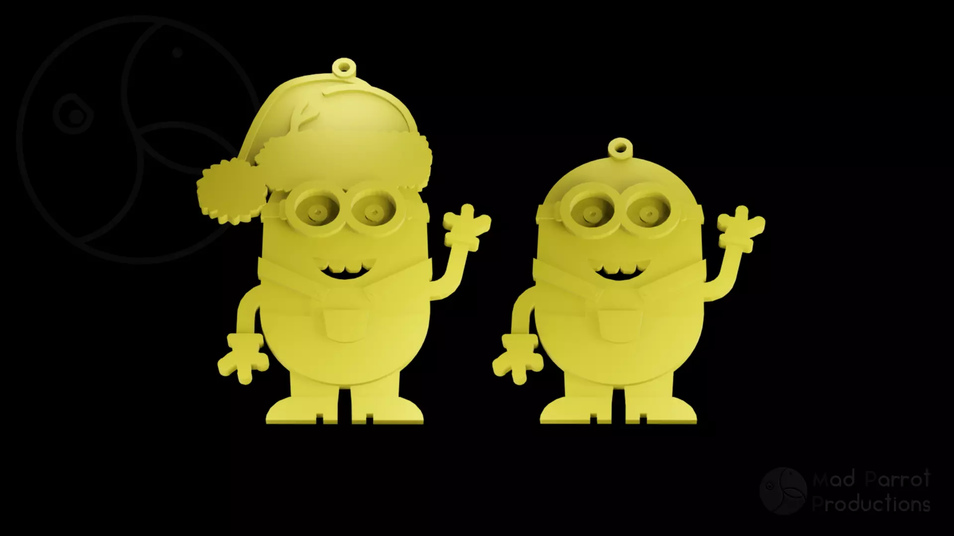 Minion Christmas Tree Decorations 3D print model_0