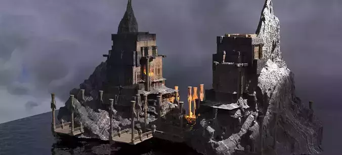 Mining Drake Tower Kitbash  2 