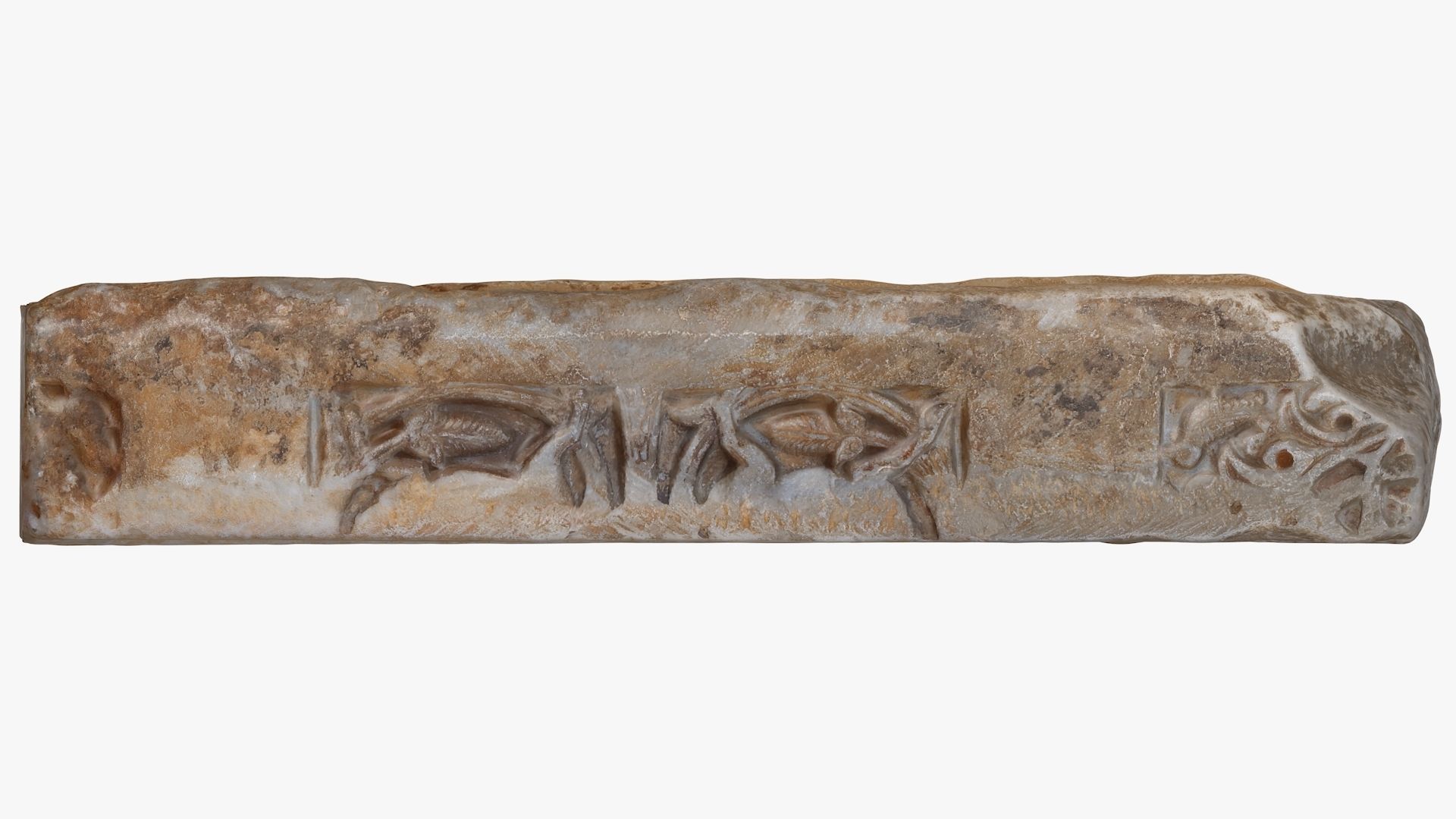 Omayyad dynasty - Funerary stele of Chellah Low-poly 3D model_18