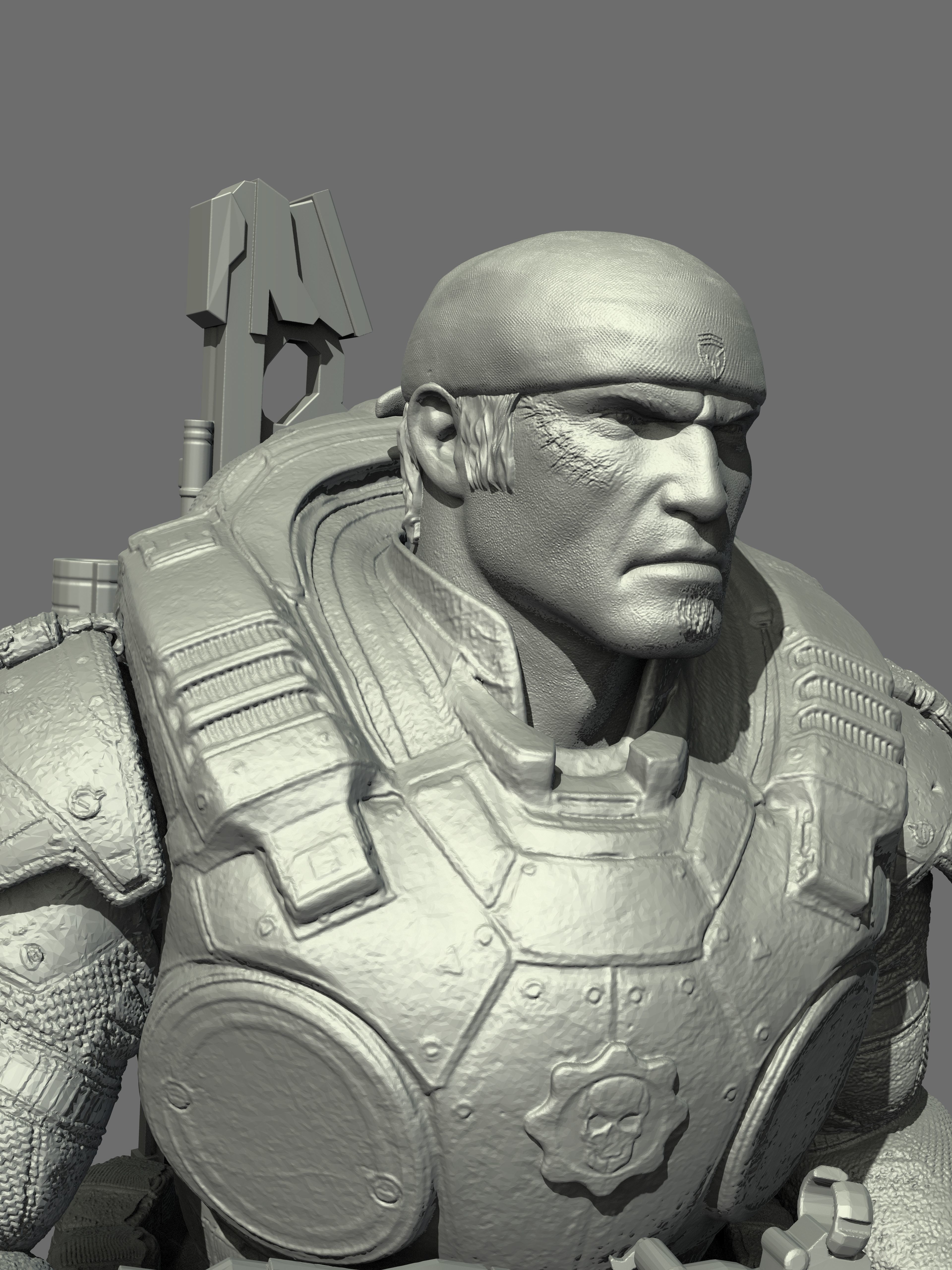 ONE10 Marcus Fenix - Gear of Wars 3D print model_1
