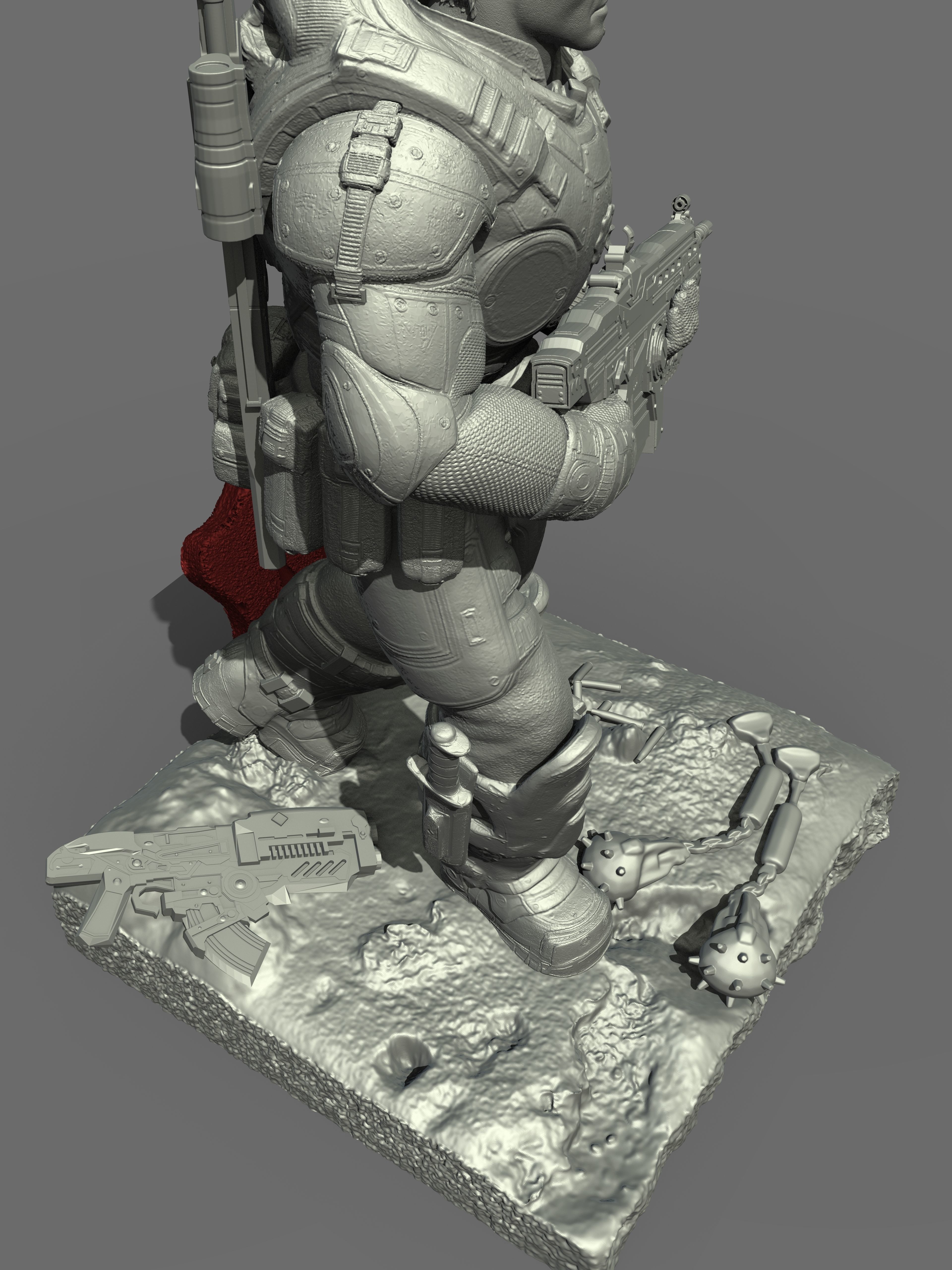 ONE10 Marcus Fenix - Gear of Wars 3D print model_5