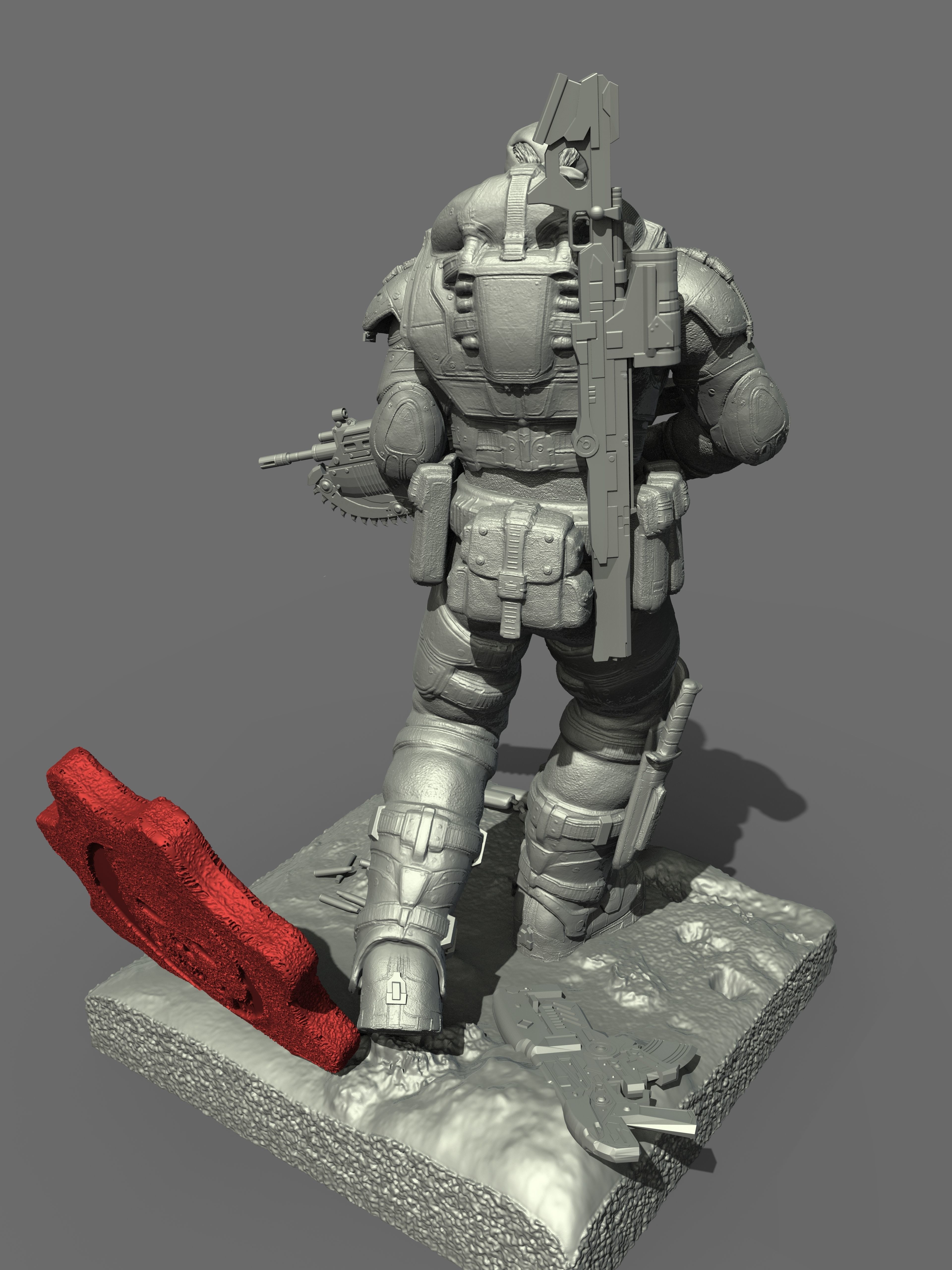 ONE10 Marcus Fenix - Gear of Wars 3D print model_6