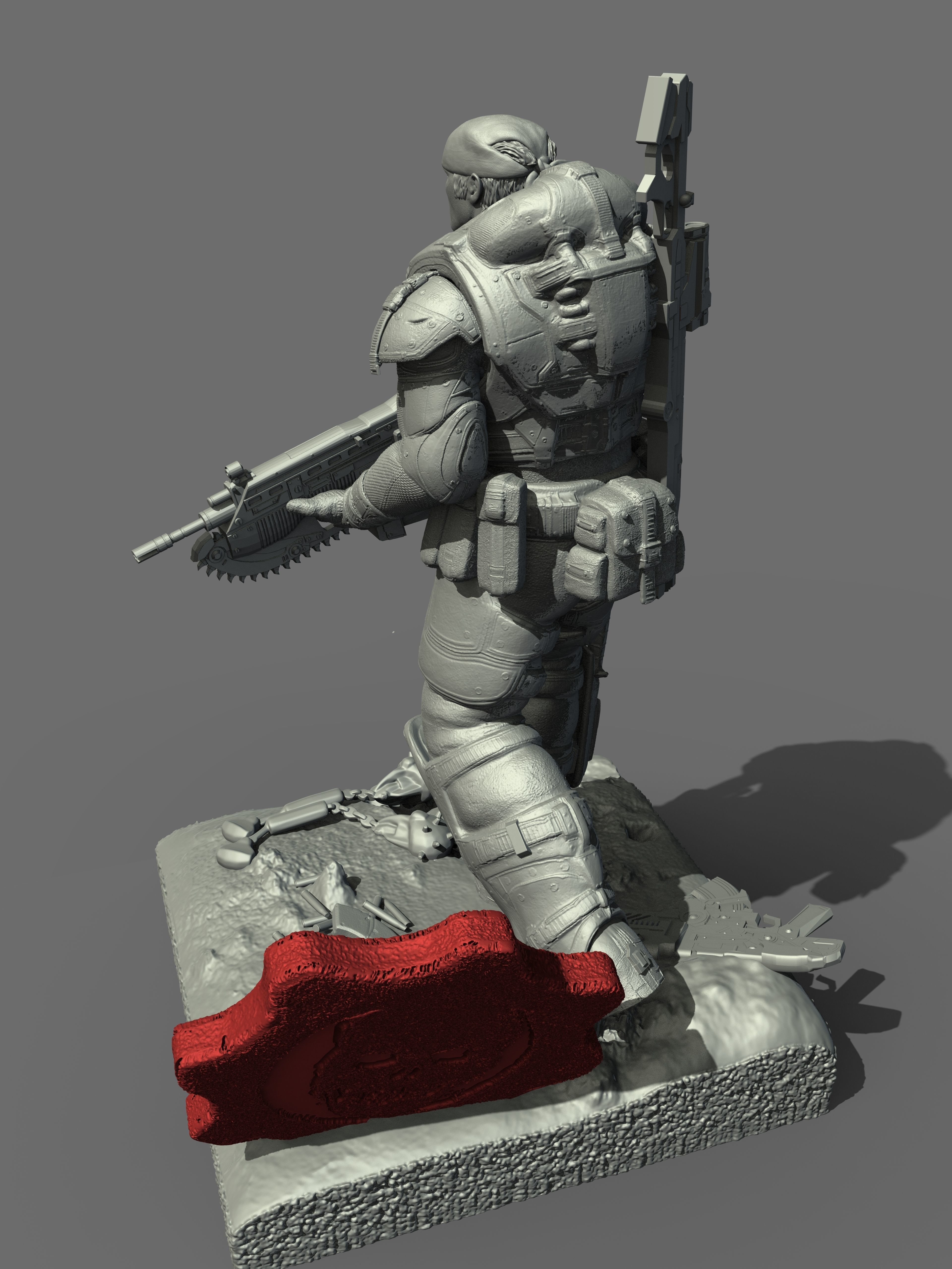 ONE10 Marcus Fenix - Gear of Wars 3D print model_7
