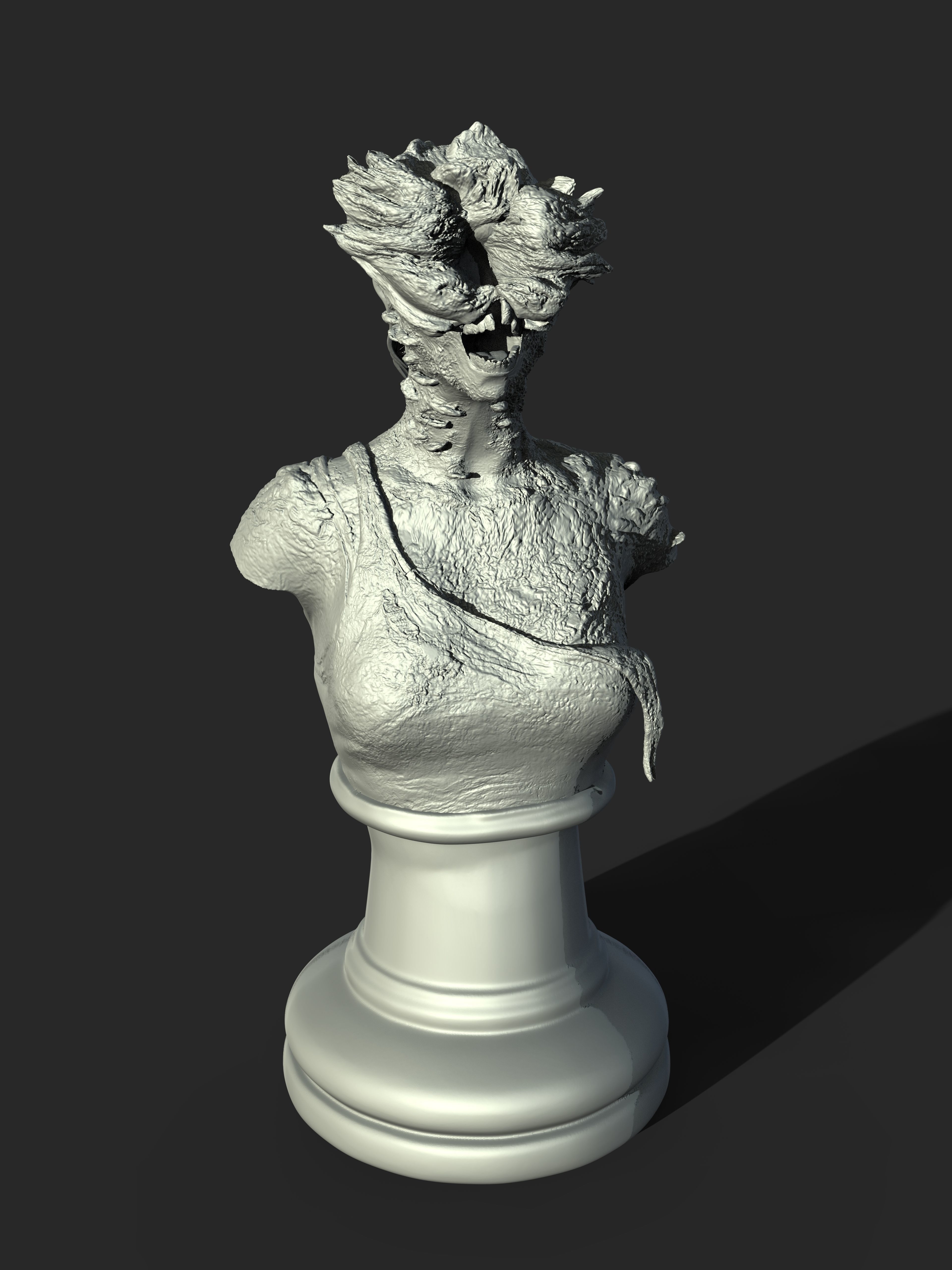 ONE10 Clicker Bust - The Last of Us 3D print model_1