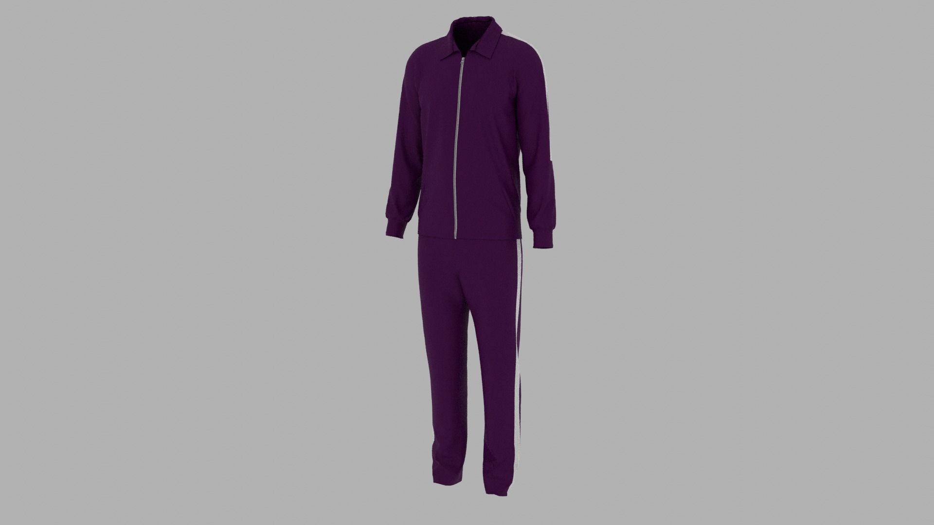 Sport Suit Low-poly 3D model_2