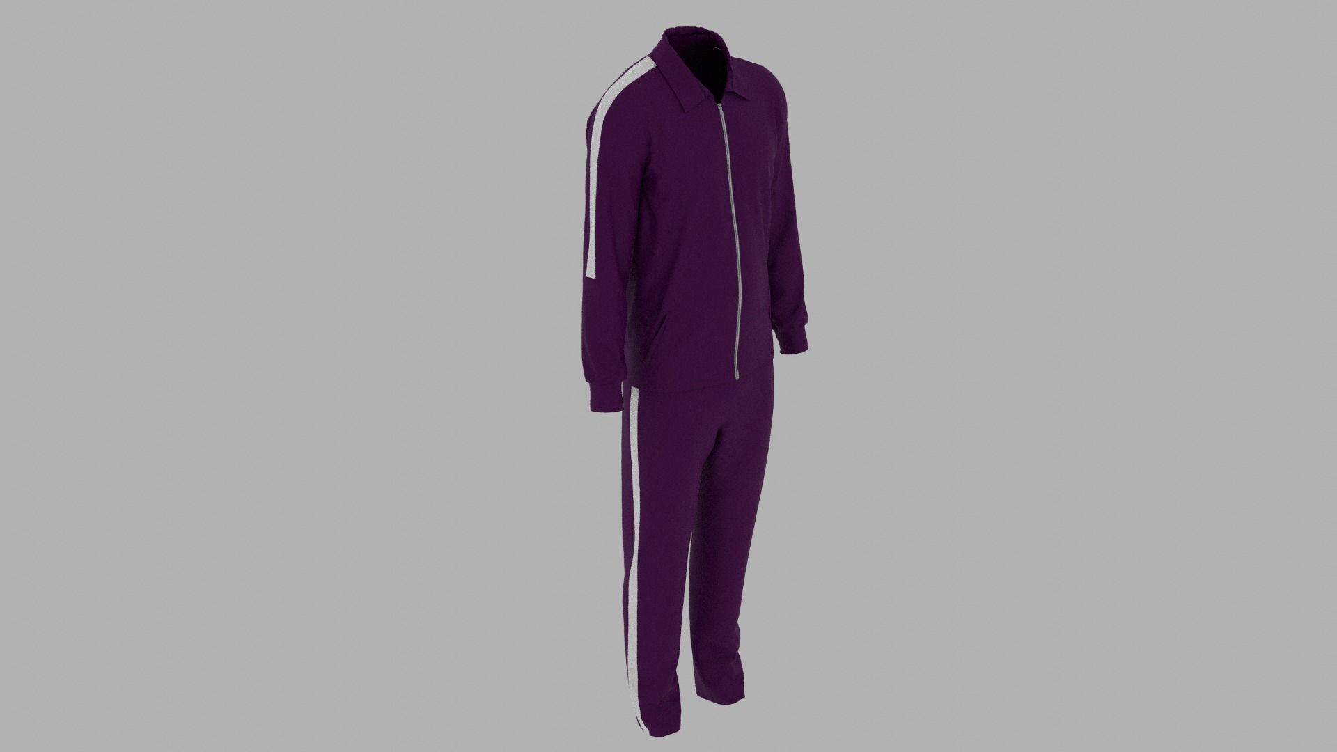 Sport Suit Low-poly 3D model_5