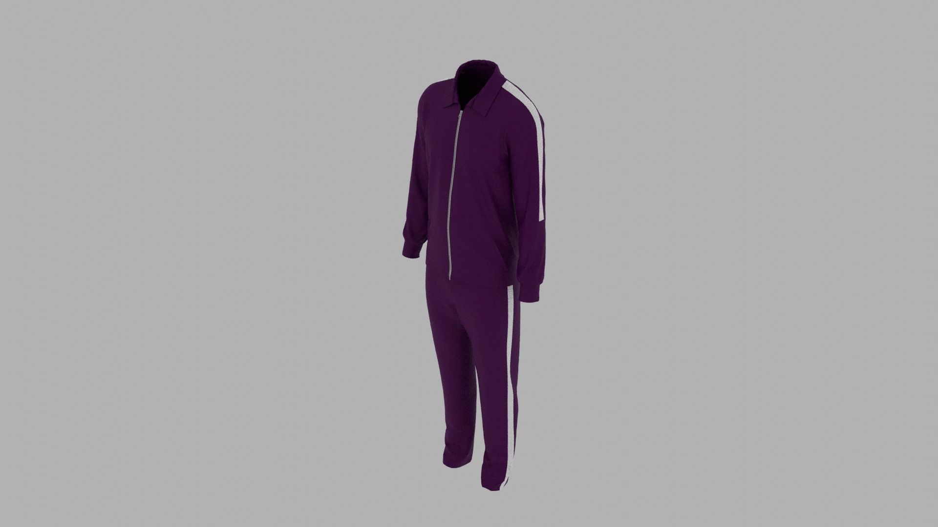 Sport Suit Low-poly 3D model_4
