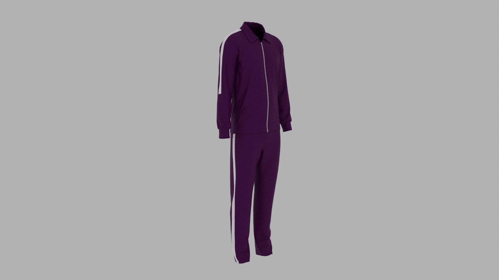 Sport Suit Low-poly 3D model_3