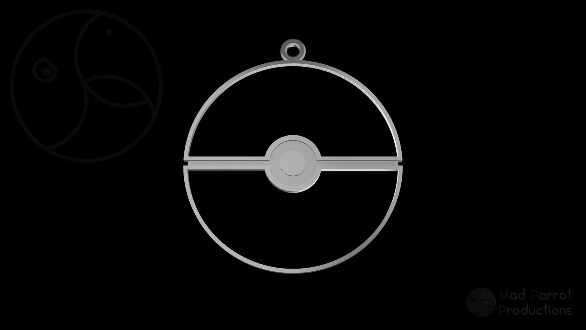 Pokemon Pokeball Christmas Decoration 3D print model_4