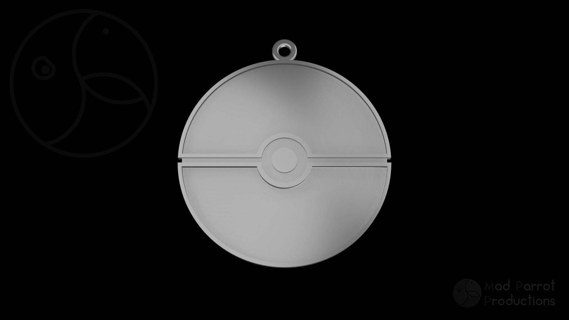 Pokemon Pokeball Christmas Decoration 3D print model_2