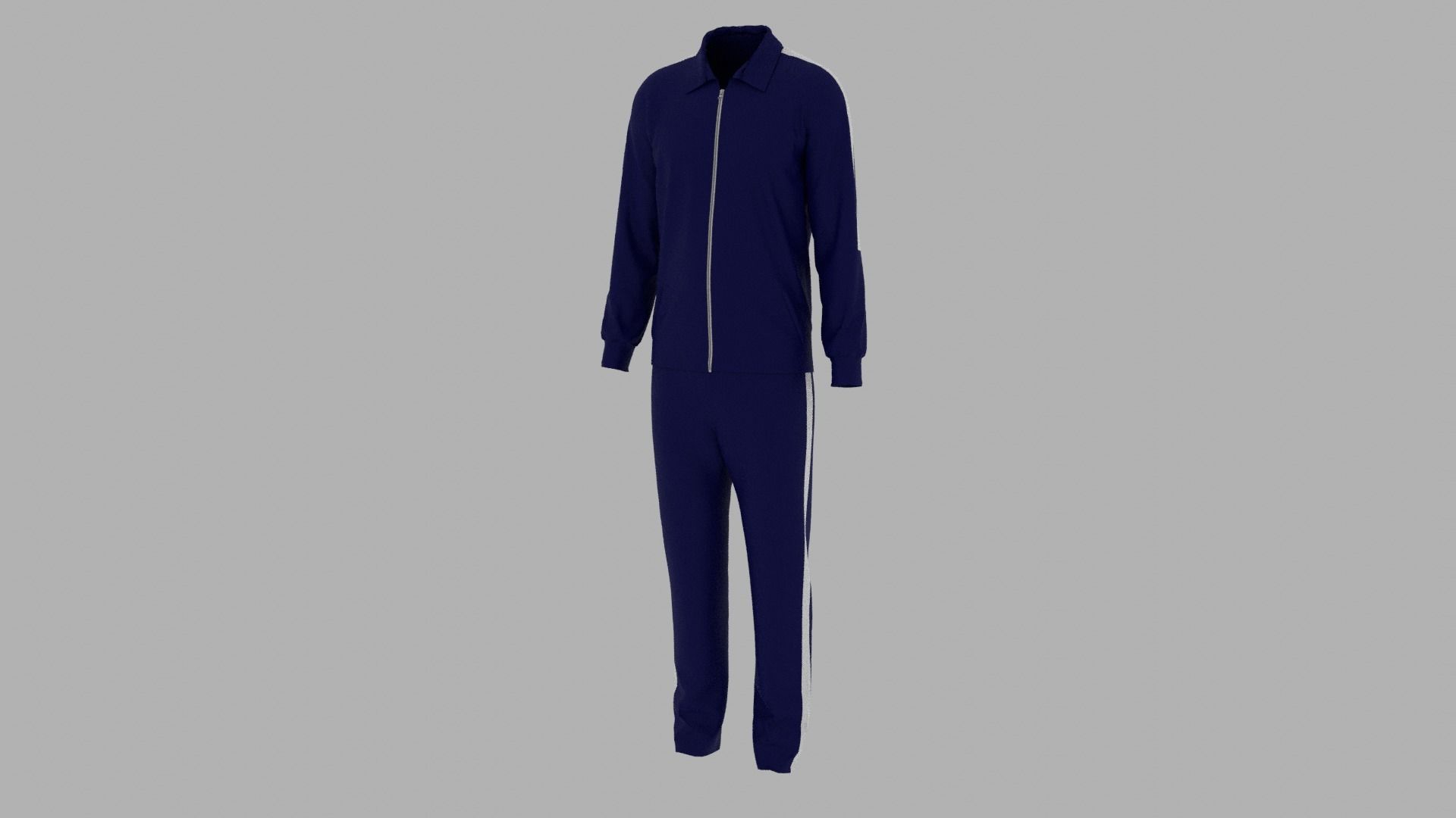 Sport Suit Low-poly 3D model_2
