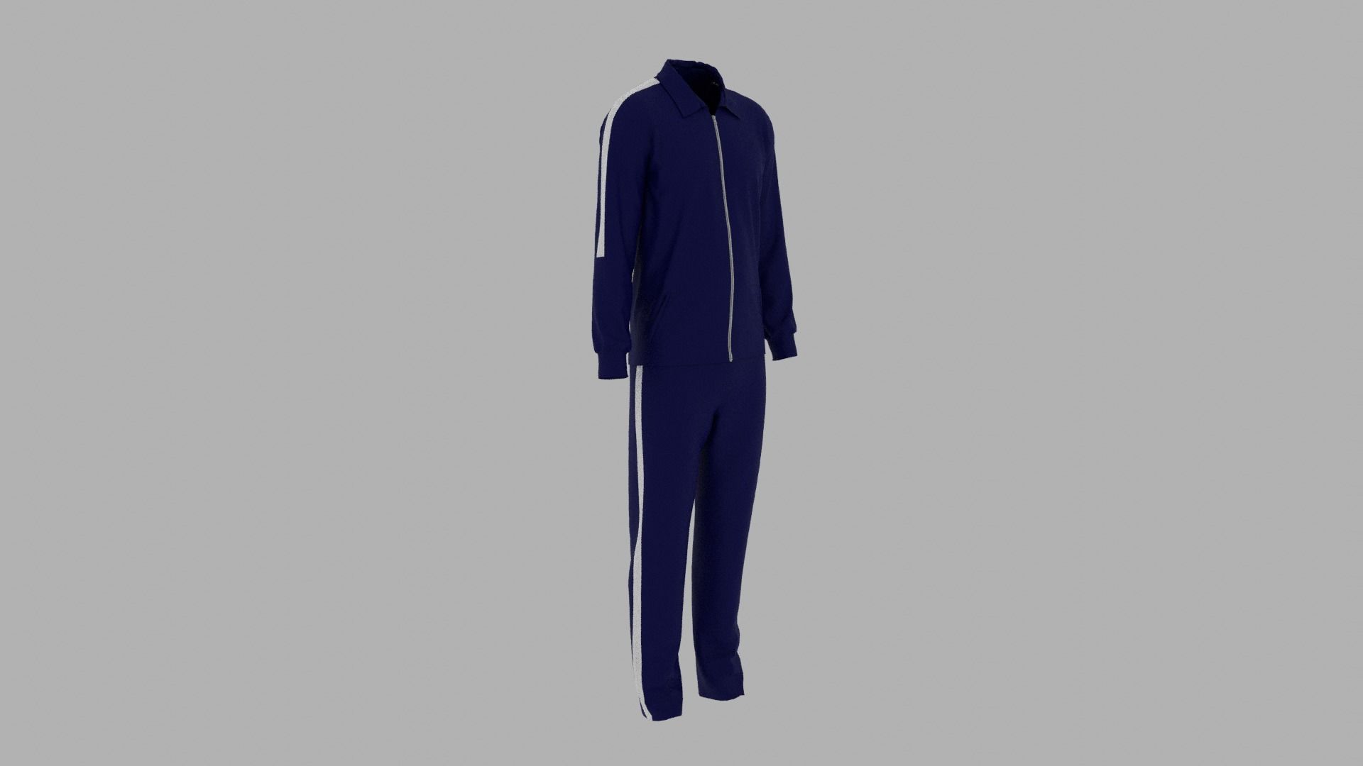 Sport Suit Low-poly 3D model_3