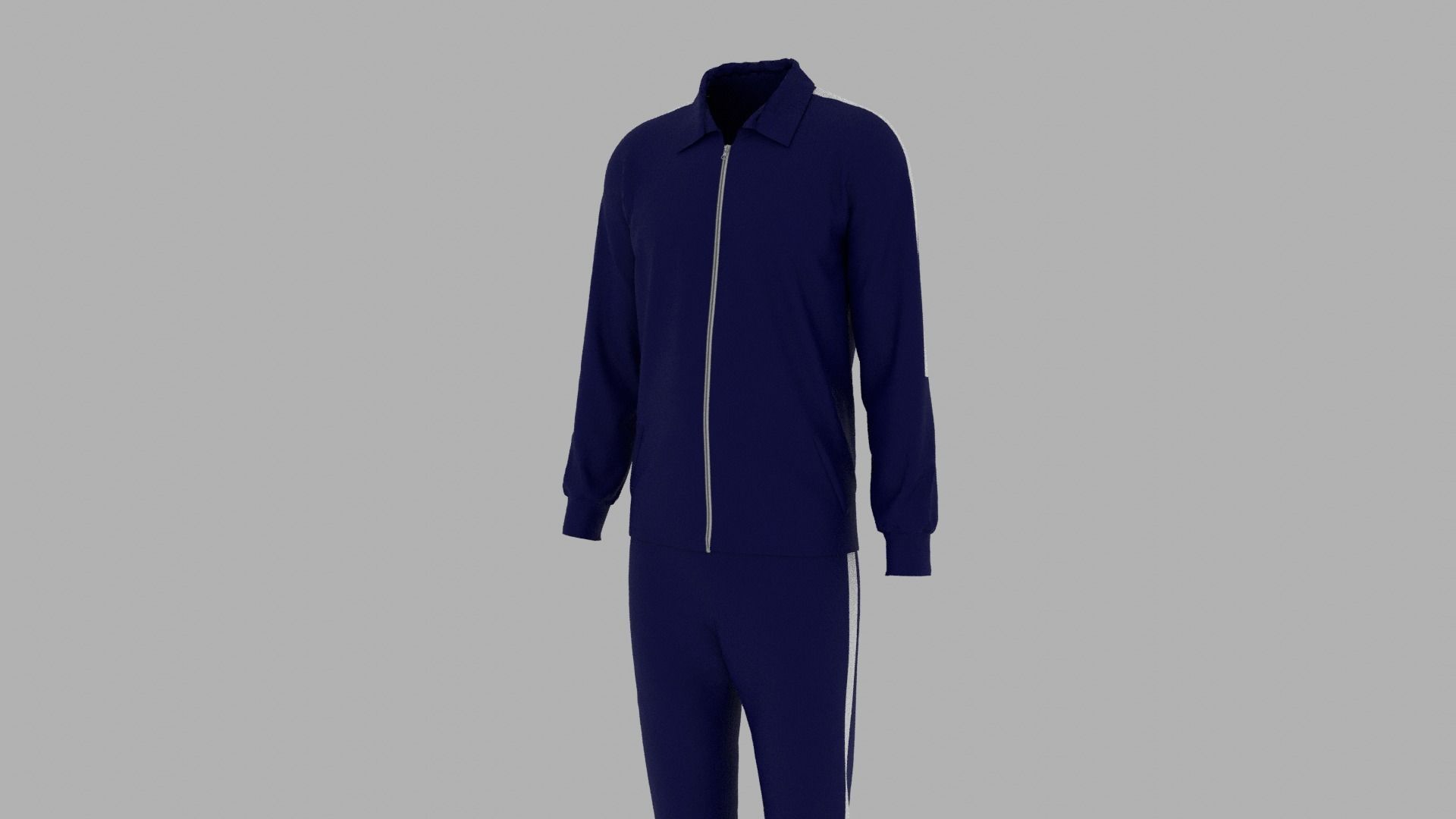 Sport Suit Low-poly 3D model_7