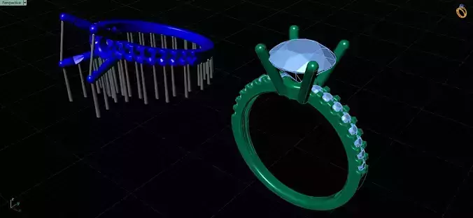 Woman Ring 3D print model