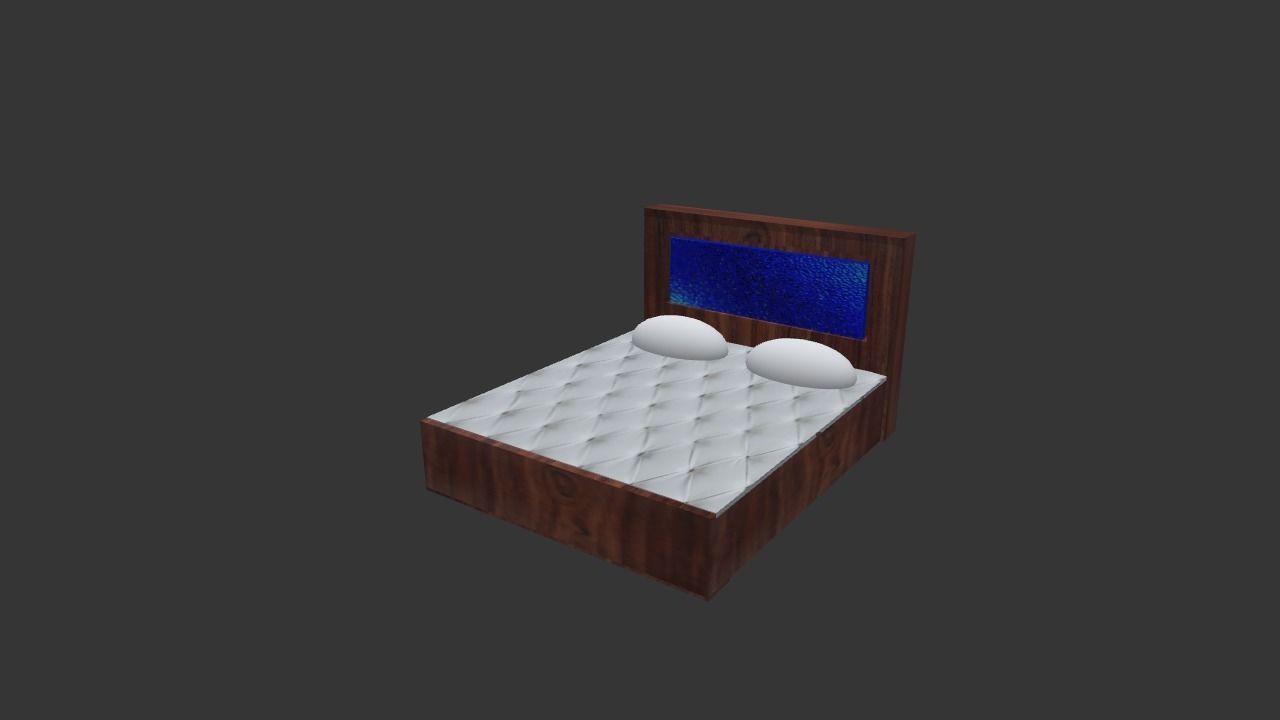 bed 3d modal  3D model_2