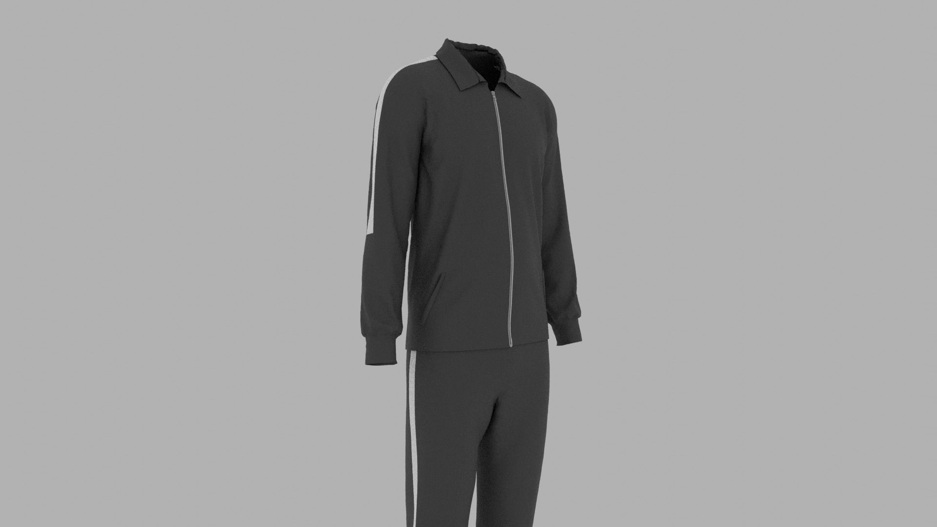 Sport Suit Low-poly 3D model_6