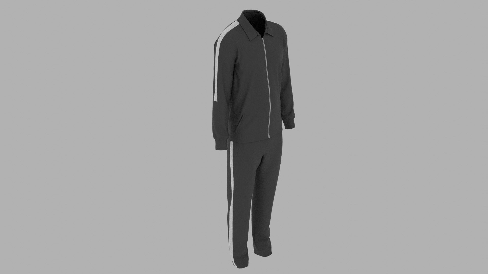 Sport Suit Low-poly 3D model_5