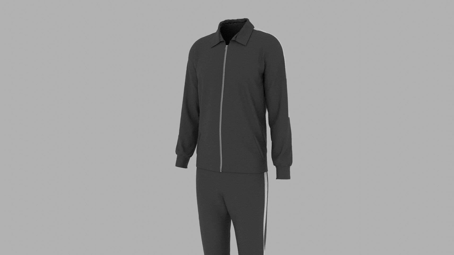 Sport Suit Low-poly 3D model_7